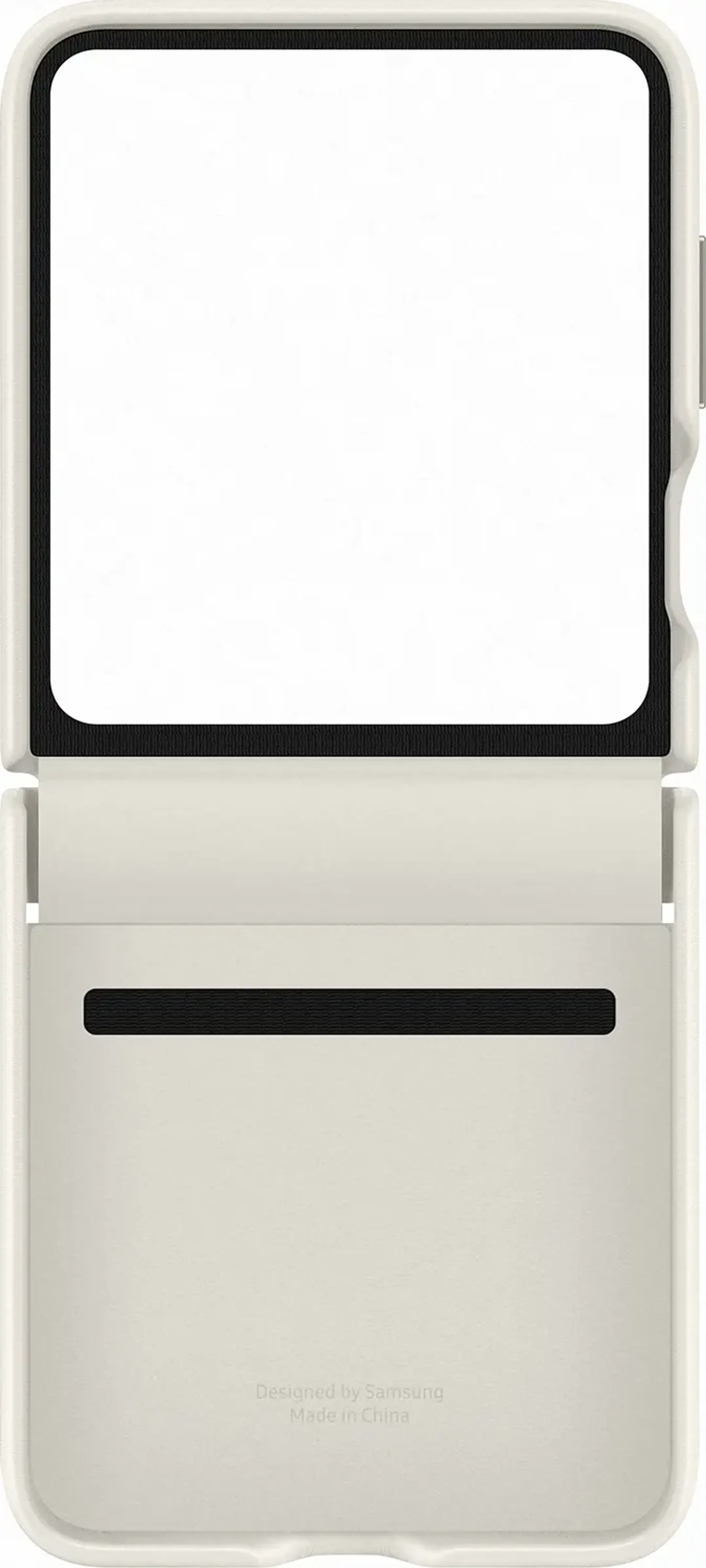 Samsung Leren backcover voor Galaxy Z Flip5 - Cream image