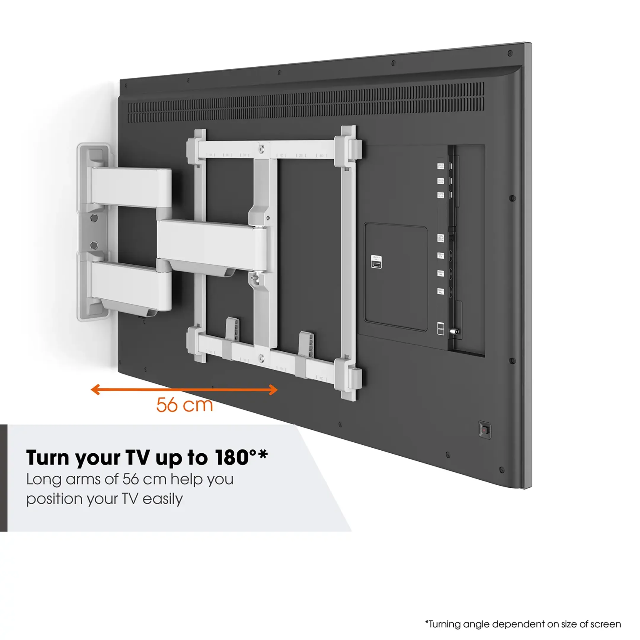 Vogels Draaibare TV-beugel TVM 5445 - 32" tot 65" - Wit image