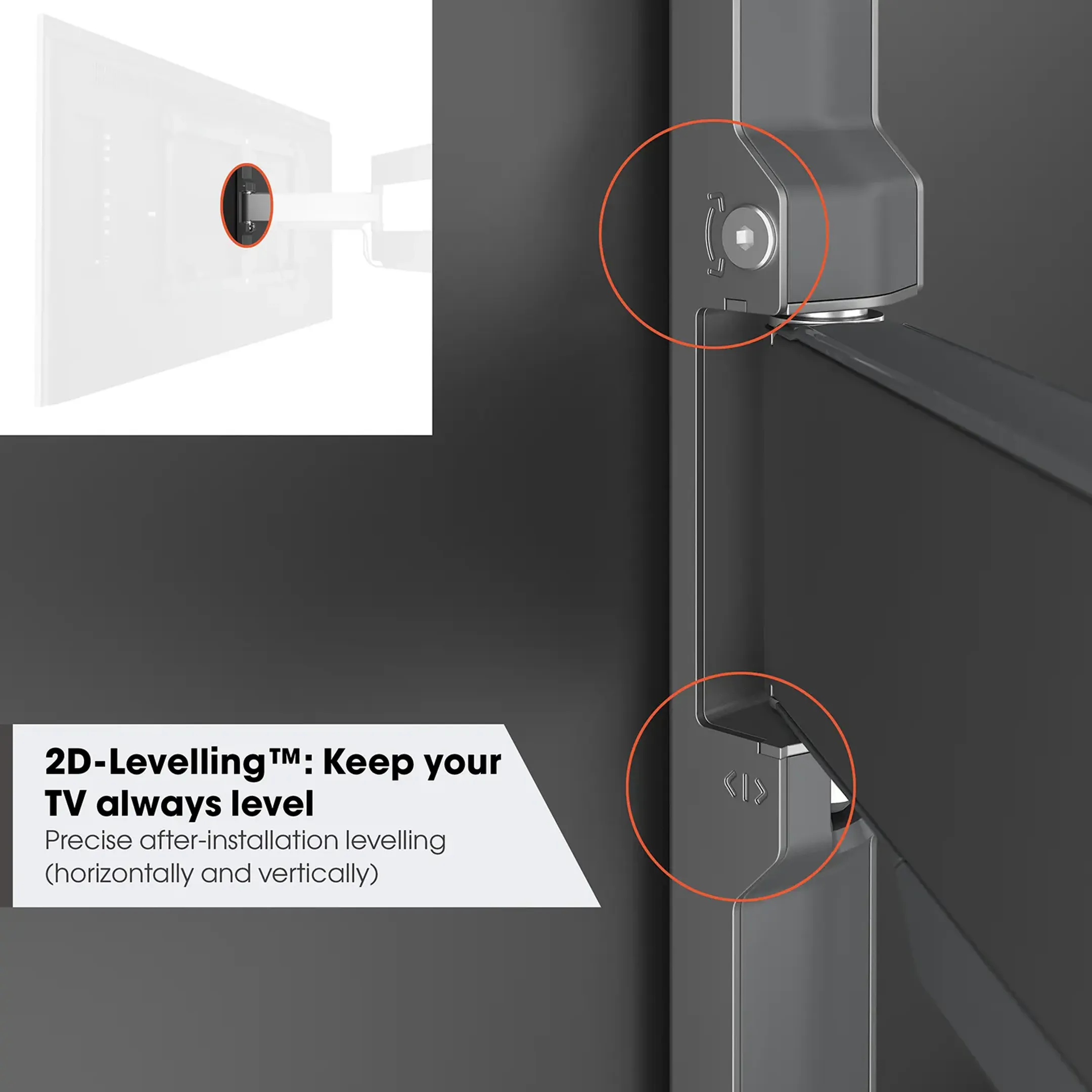 Vogels Support TV TVM 5445 32"- 65" - Mur image