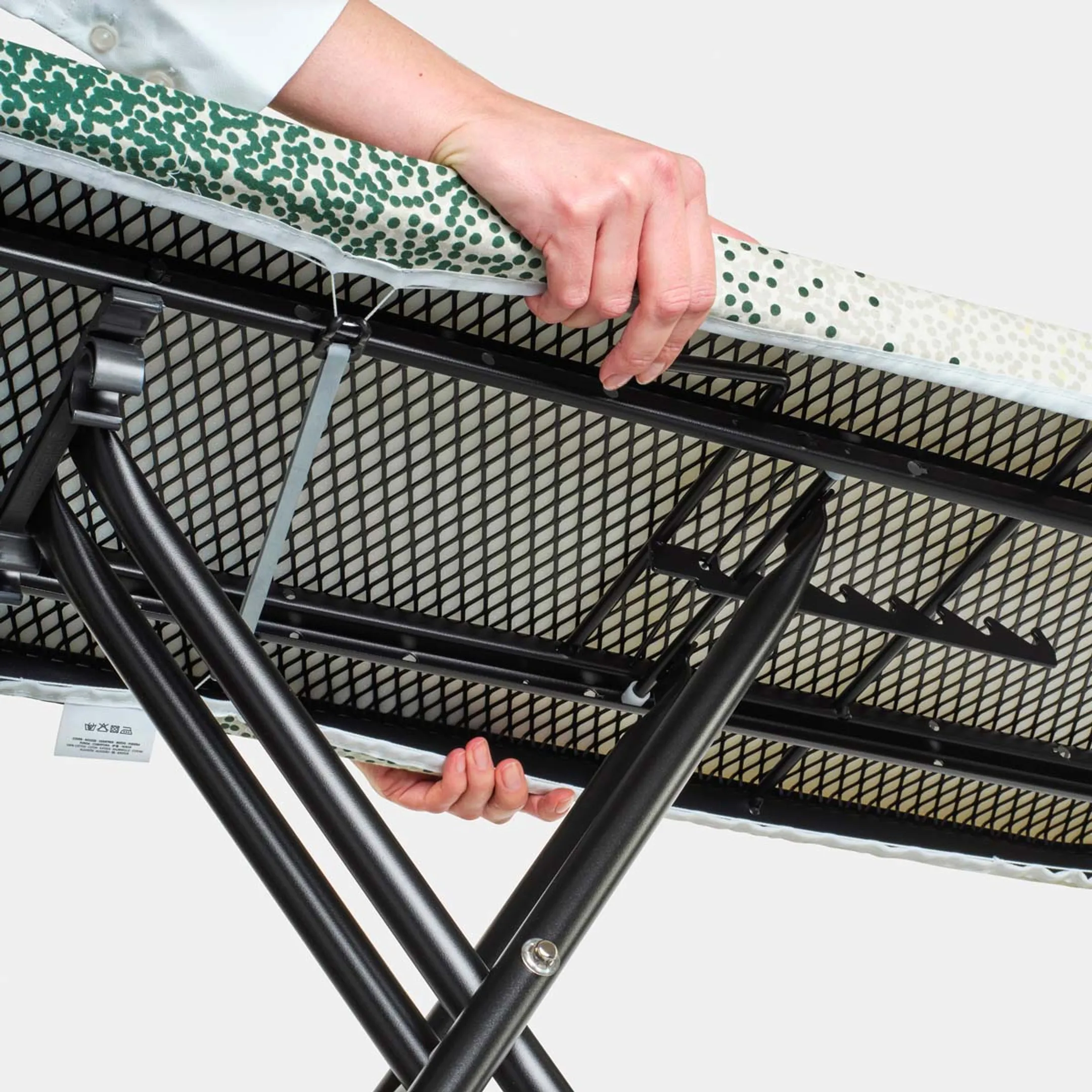 Brabantia Planche à repasser B avec repose-fer - 124x38 cm - Coton Fairtrade - New Dawn  image