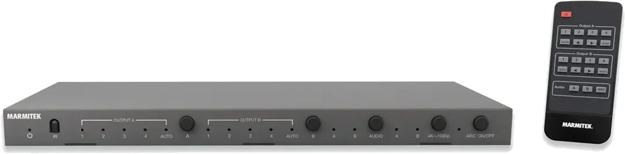 Marmitek Switch matrice HDMI Connect 642 Pro 4K 60 Hz - 4x IN / 2x OUT ports image