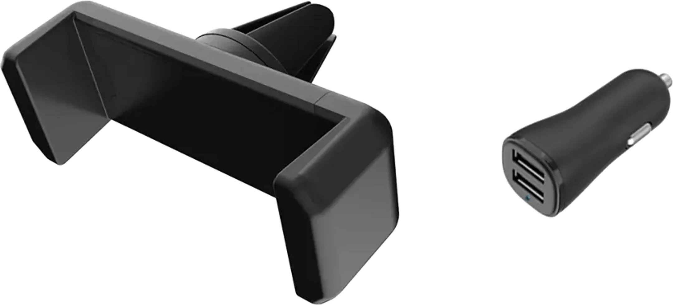 Essentiel-B Support grille d'aération + chargeur de voiture 2x USB A image