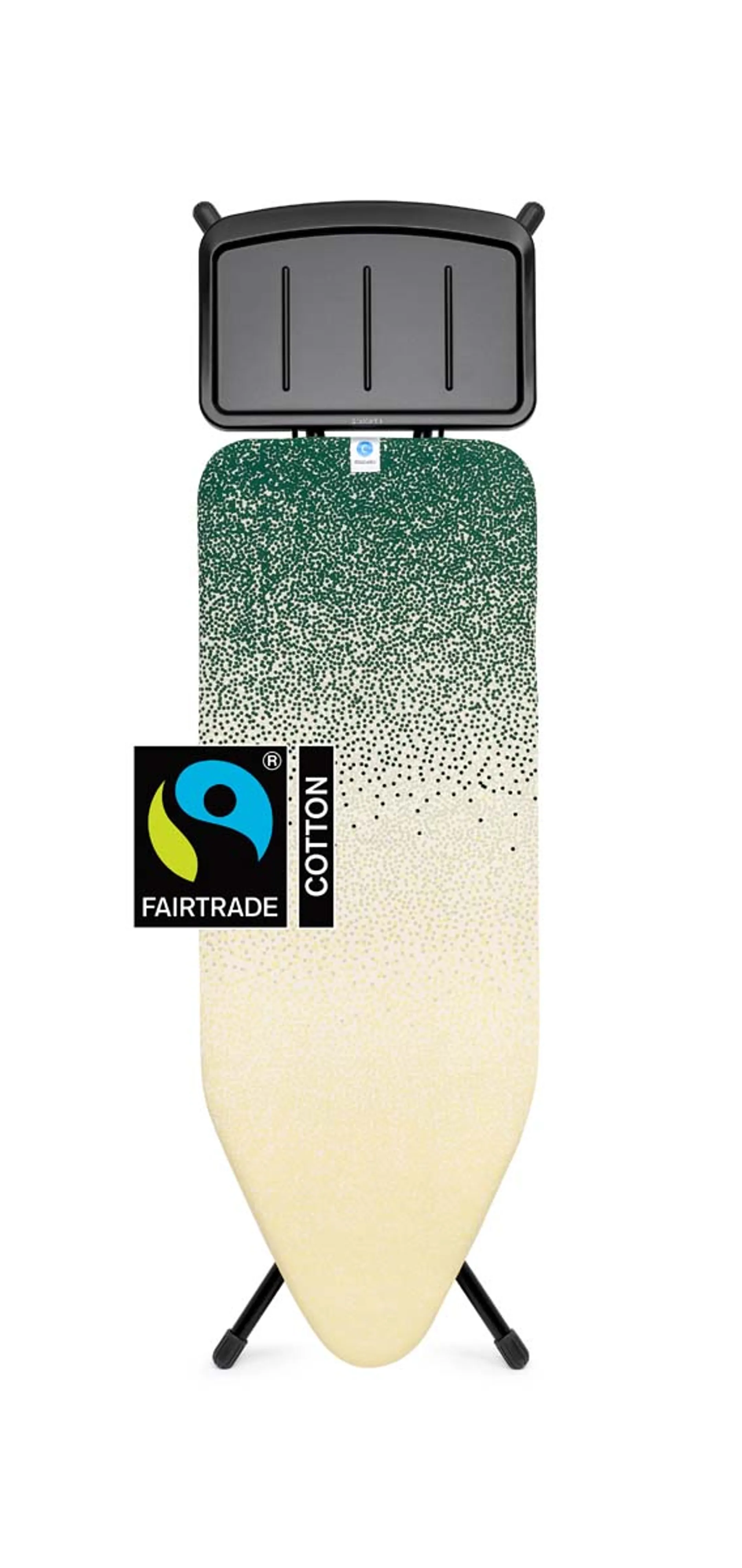 Brabantia Planche à repasser C avec repose-fer pour générateur vapeur - 124x45 cm - Coton Fairtrade - New Dawn  image