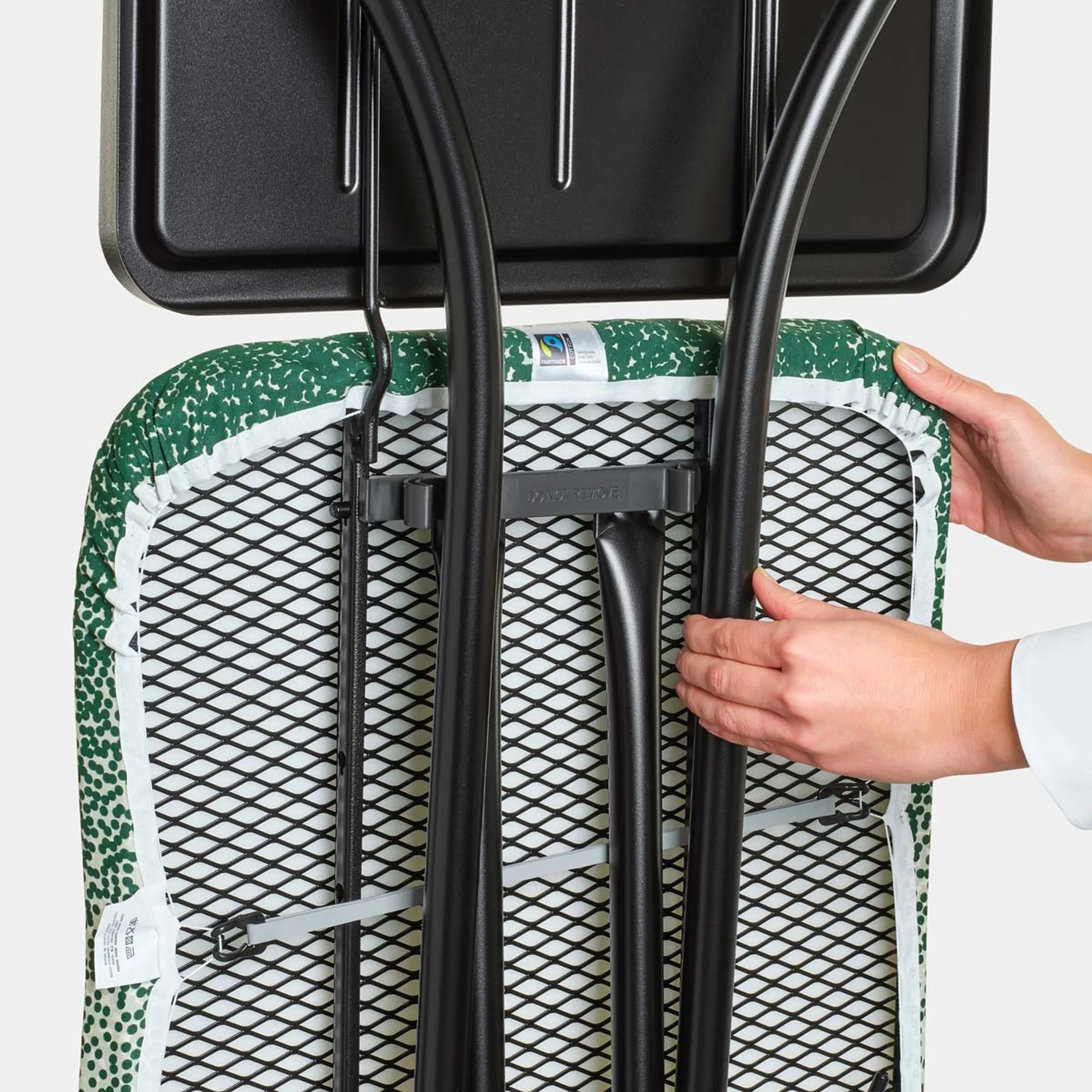 Brabantia Planche à repasser C avec repose-fer pour générateur vapeur - 124x45 cm - Coton Fairtrade - New Dawn  image