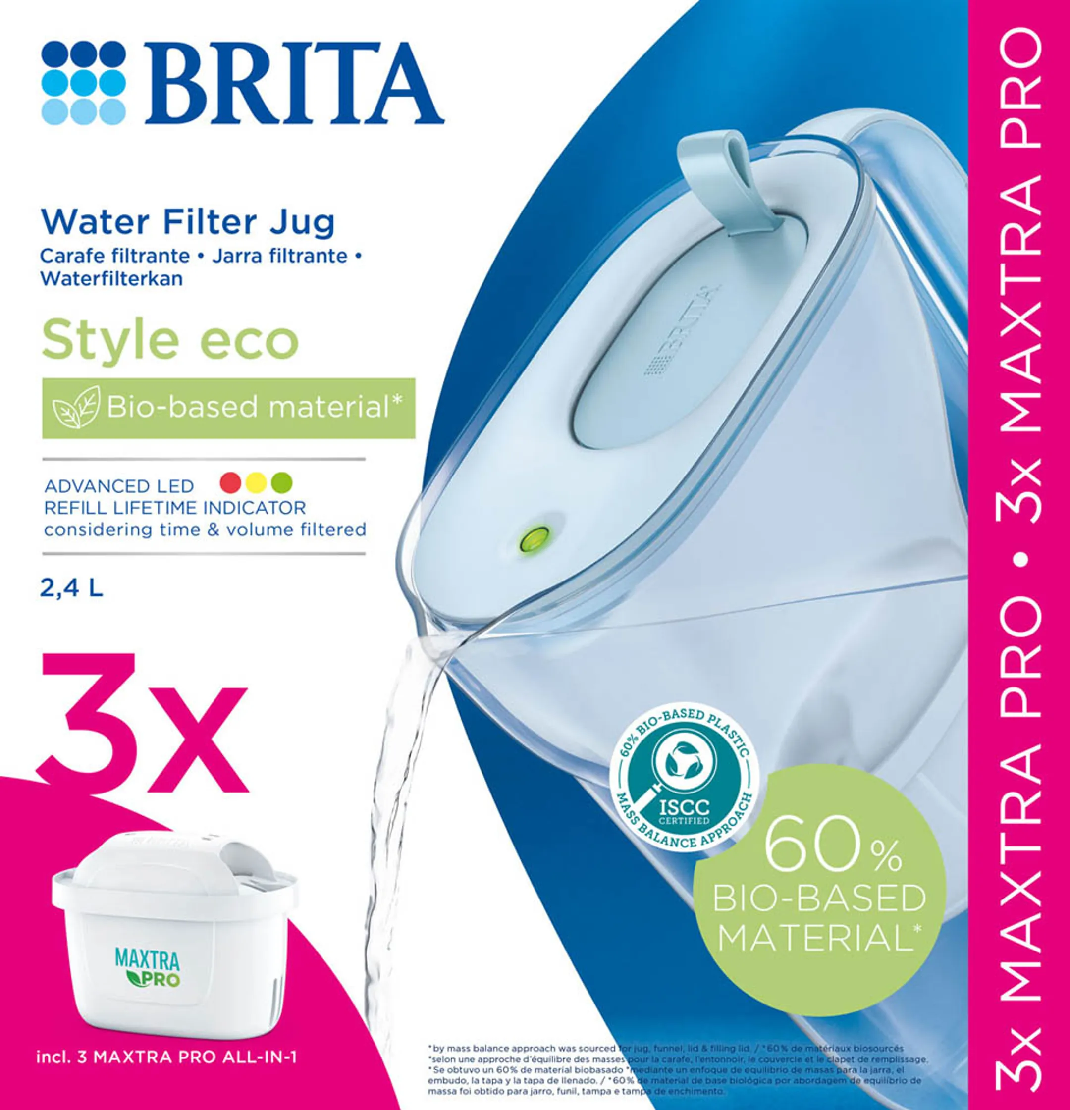 Brita Waterfilterkan ECO Blue + 3 Maxtra Pro All-In-1 image