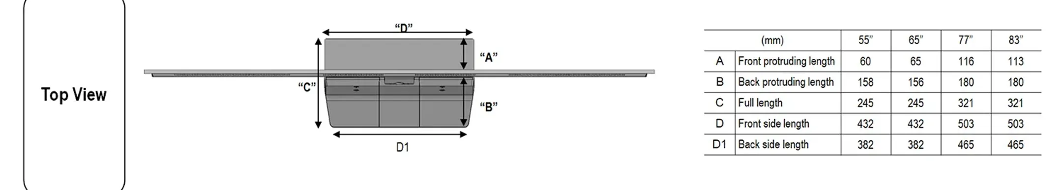 LG Televisie-beugel SR-G3WU65 image