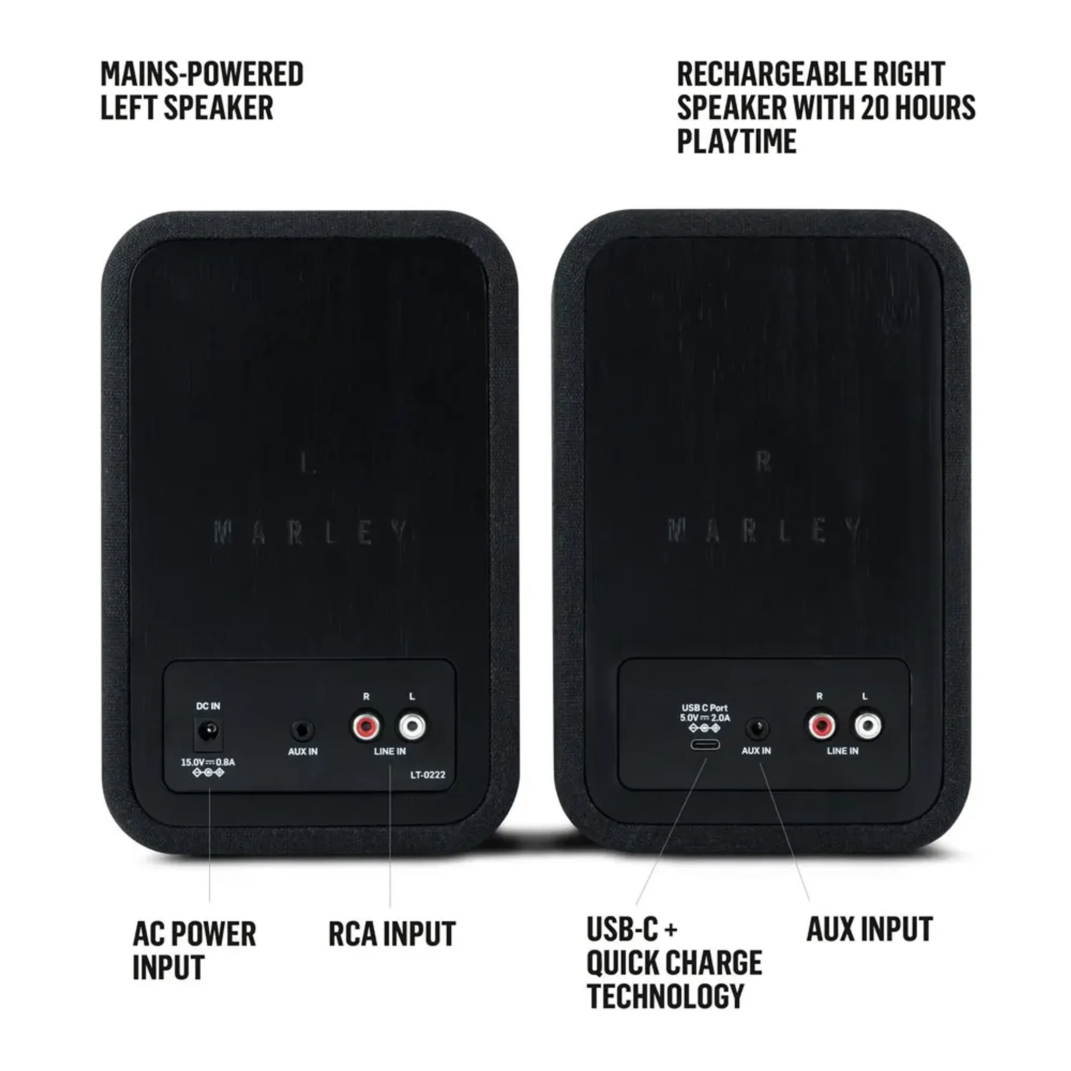 House Of Marley Enceinte Get Together Duo - Noir image