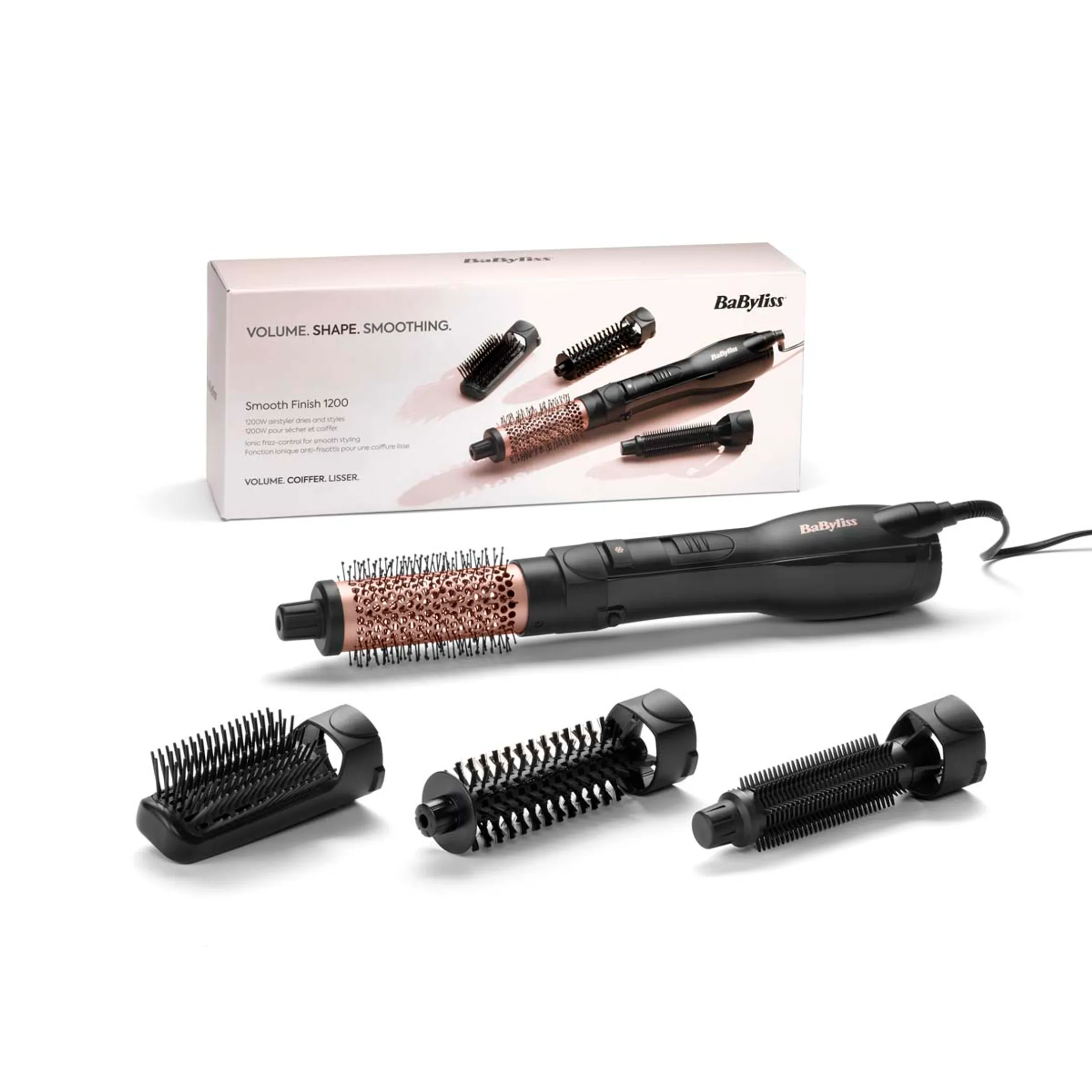 Babyliss Warme luchtborstel Smooth Finish 1200 AS122E image