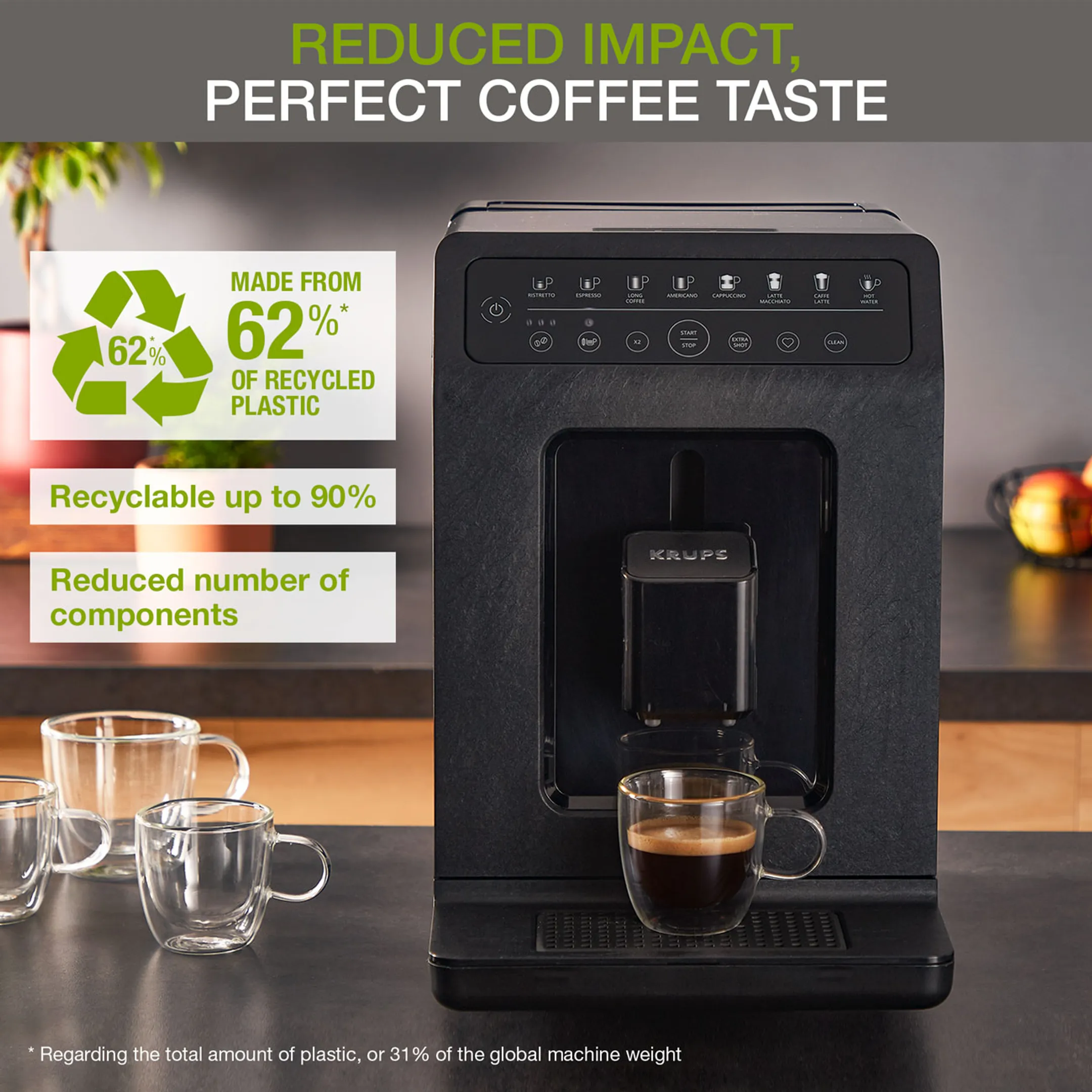 Krups Volautomatische Espressomachine YY4899FD Eco image