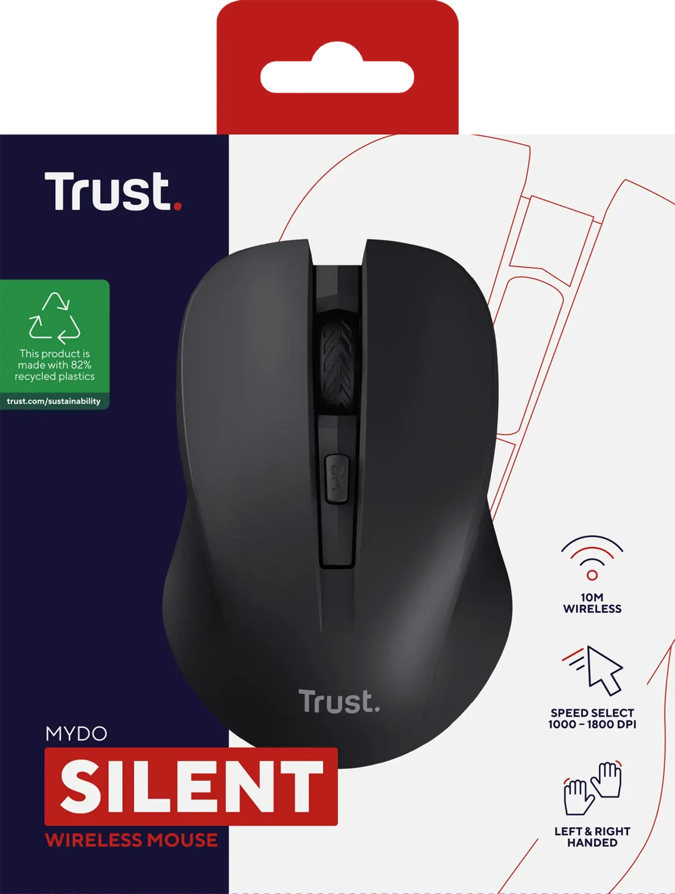 Trust Mydo souris optique silencieuse - Noir image