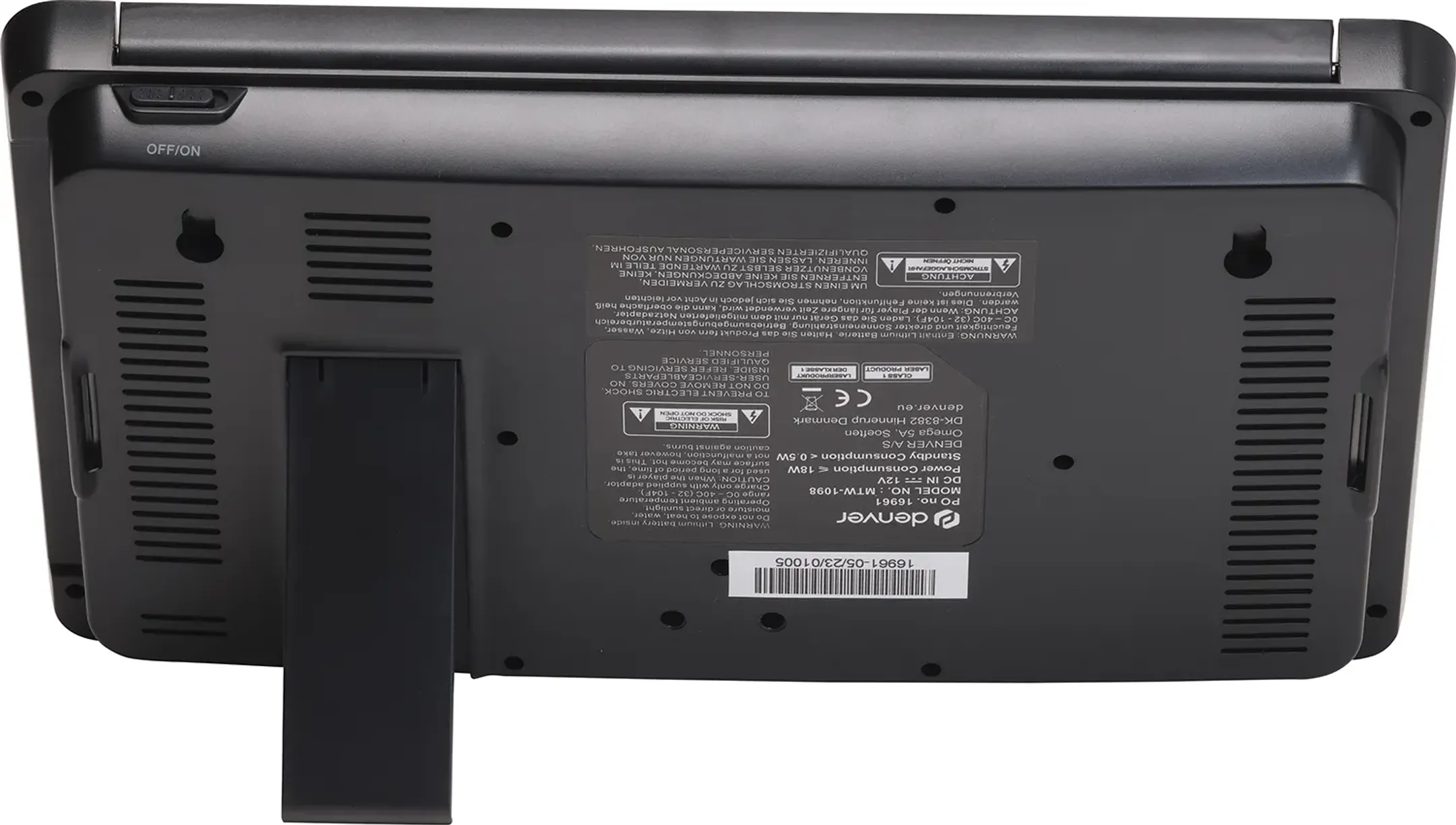 Denver Kit de 2 lecteurs DVD portable - MTW-1098 - 10 pouces image