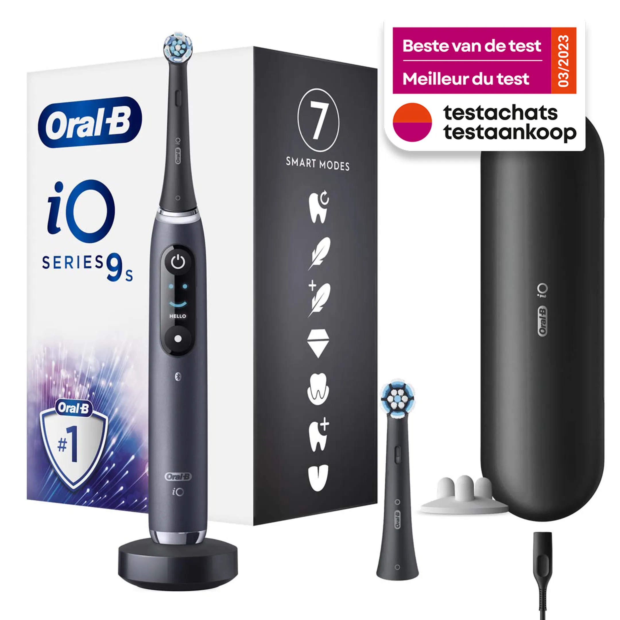 Oral-B Elektrische tandenborstel IO9S Black Onyx (+1 Refill) image