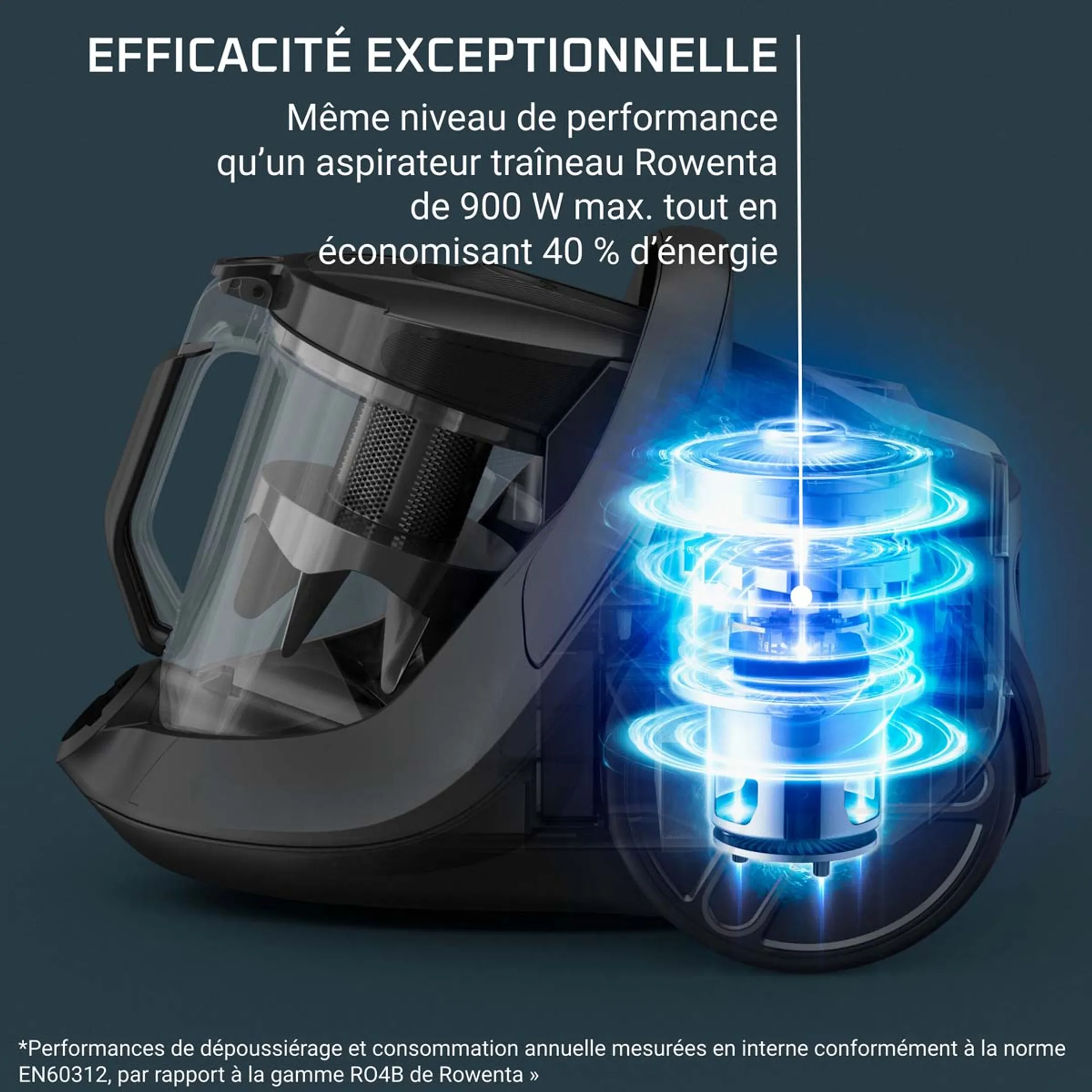 Rowenta Aspirateur sans sac Green Force Effitech+ RO7C71EA image
