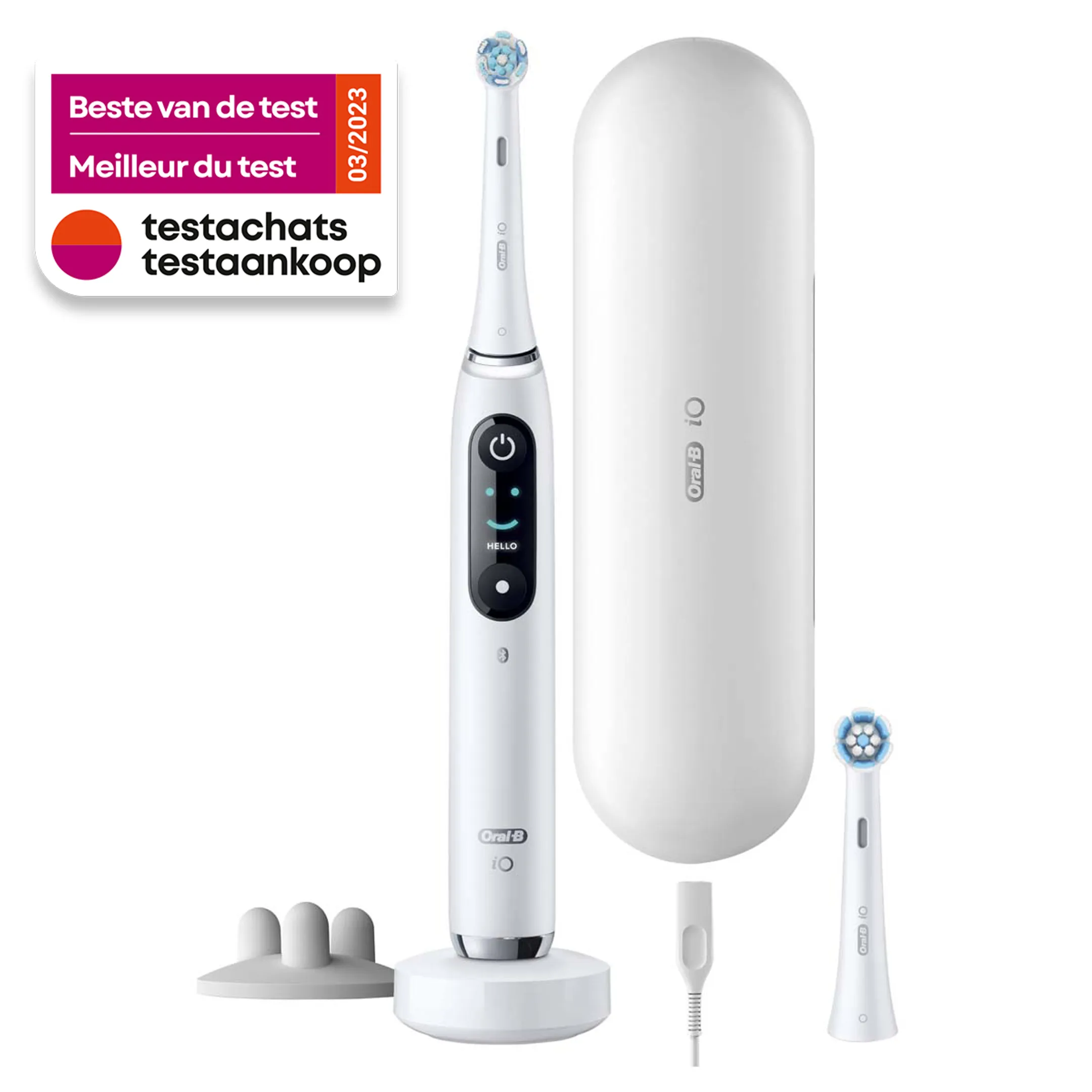 Oral-B Brosse à dents électrique IO9S White Alab (+1 Refill) image