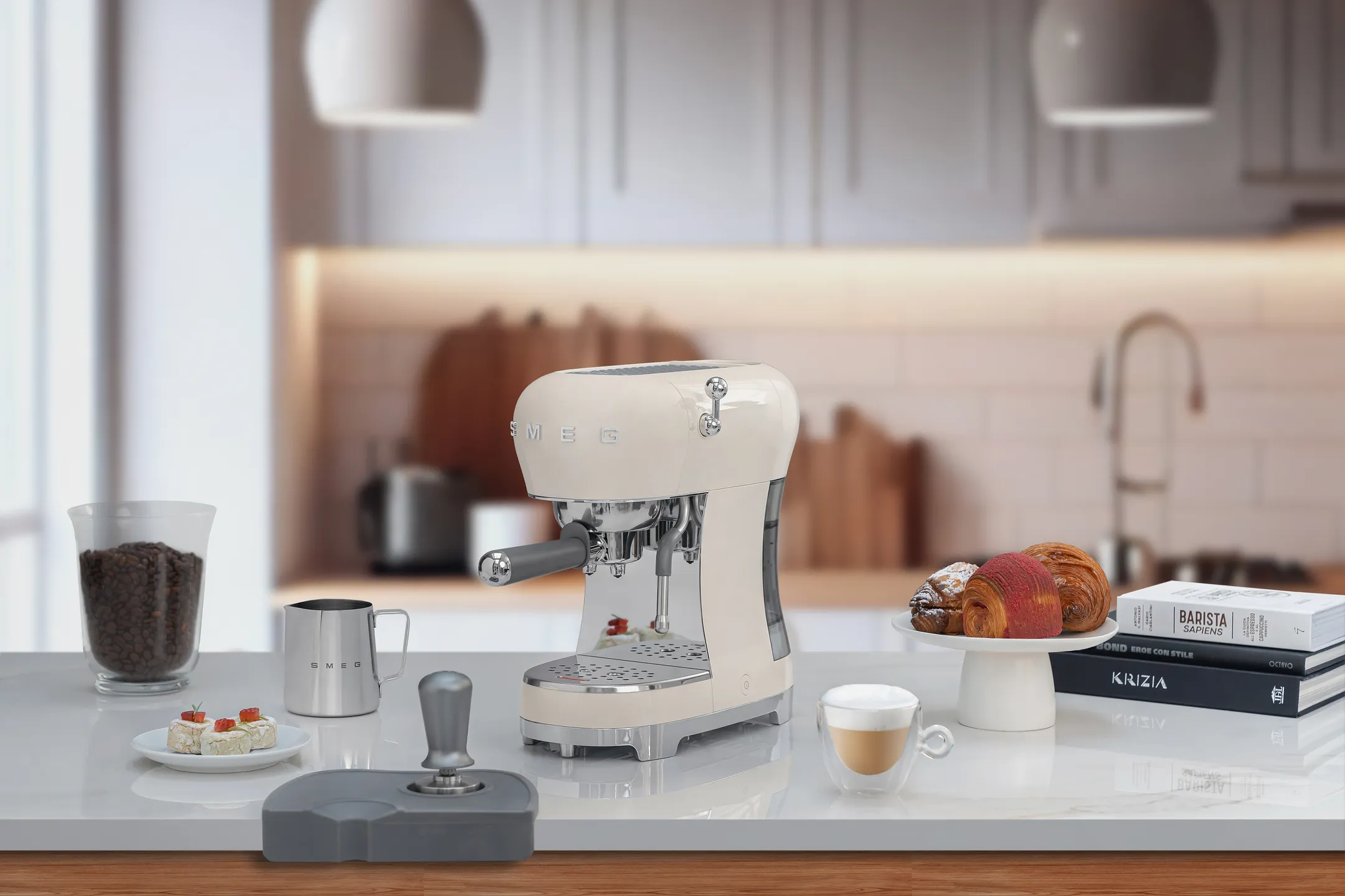 Smeg Machine à Expresso ECF02CREU image