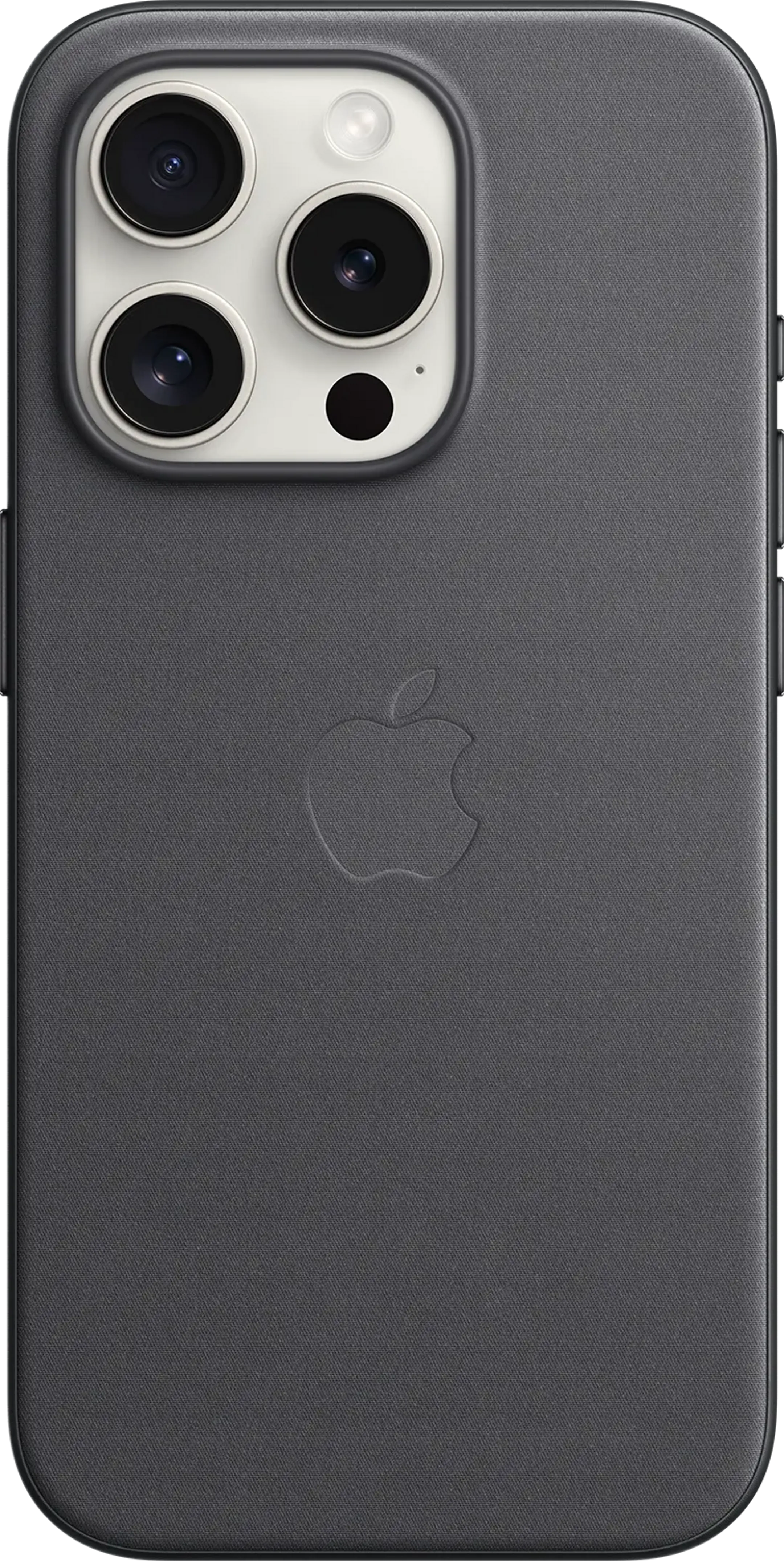 FineWoven hoesje met MagSafe voor iPhone 15 Pro - Zwart