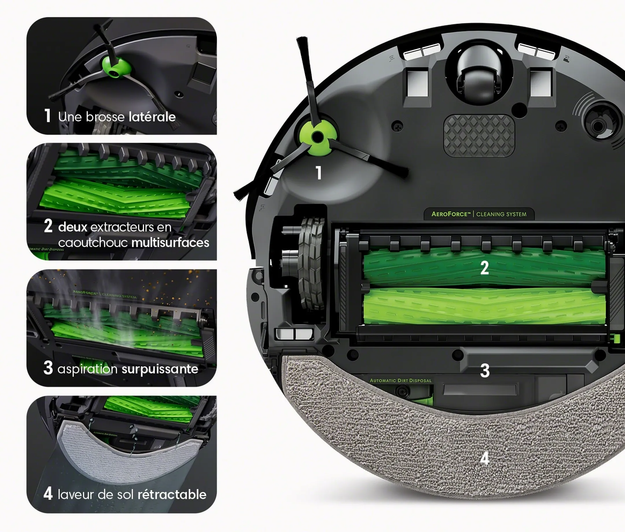 iRobot Aspirateur robot et laveur de sols j9+ Roomba Combo  image