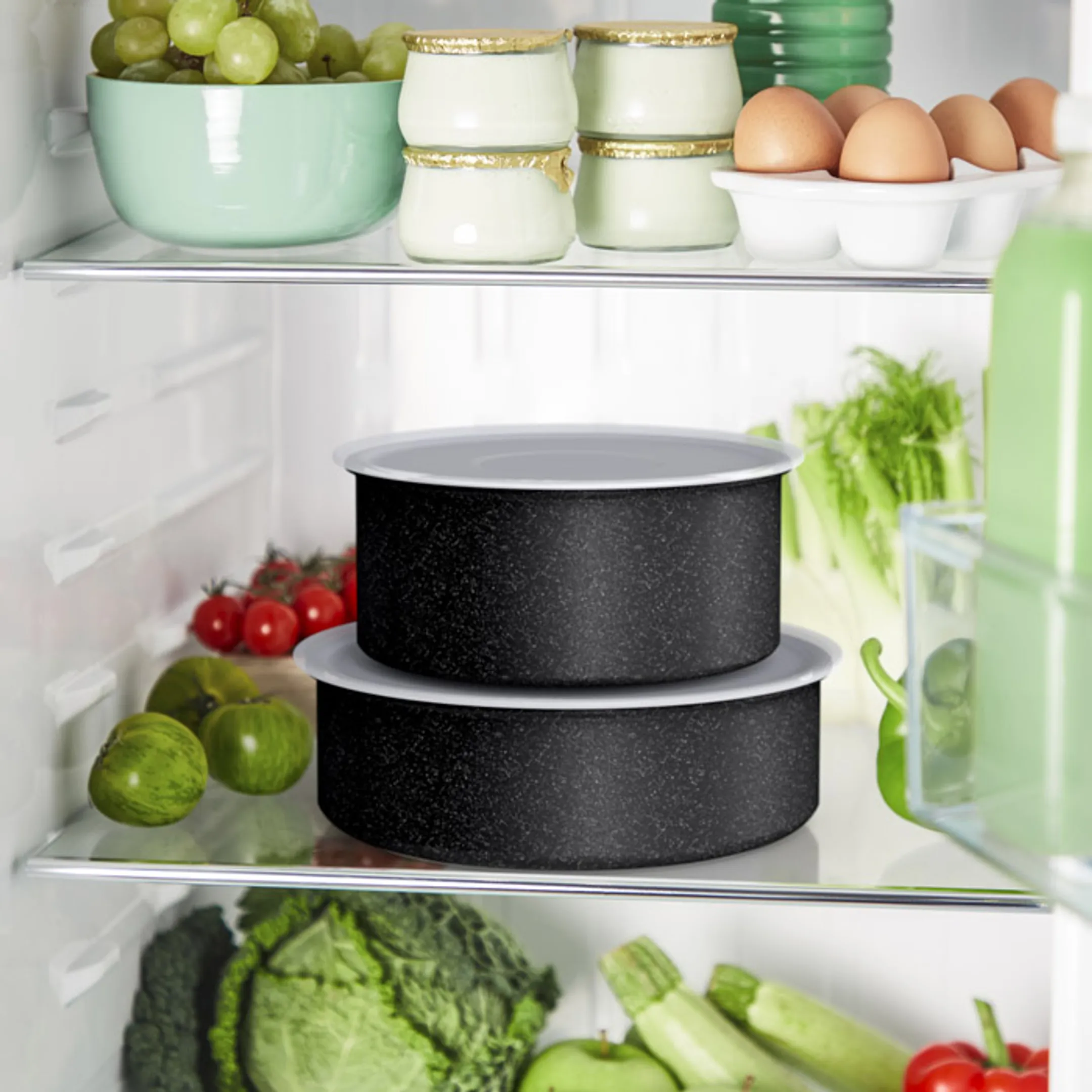 Tefal Set Casseroles Ingenio Black Stone 6pcs image