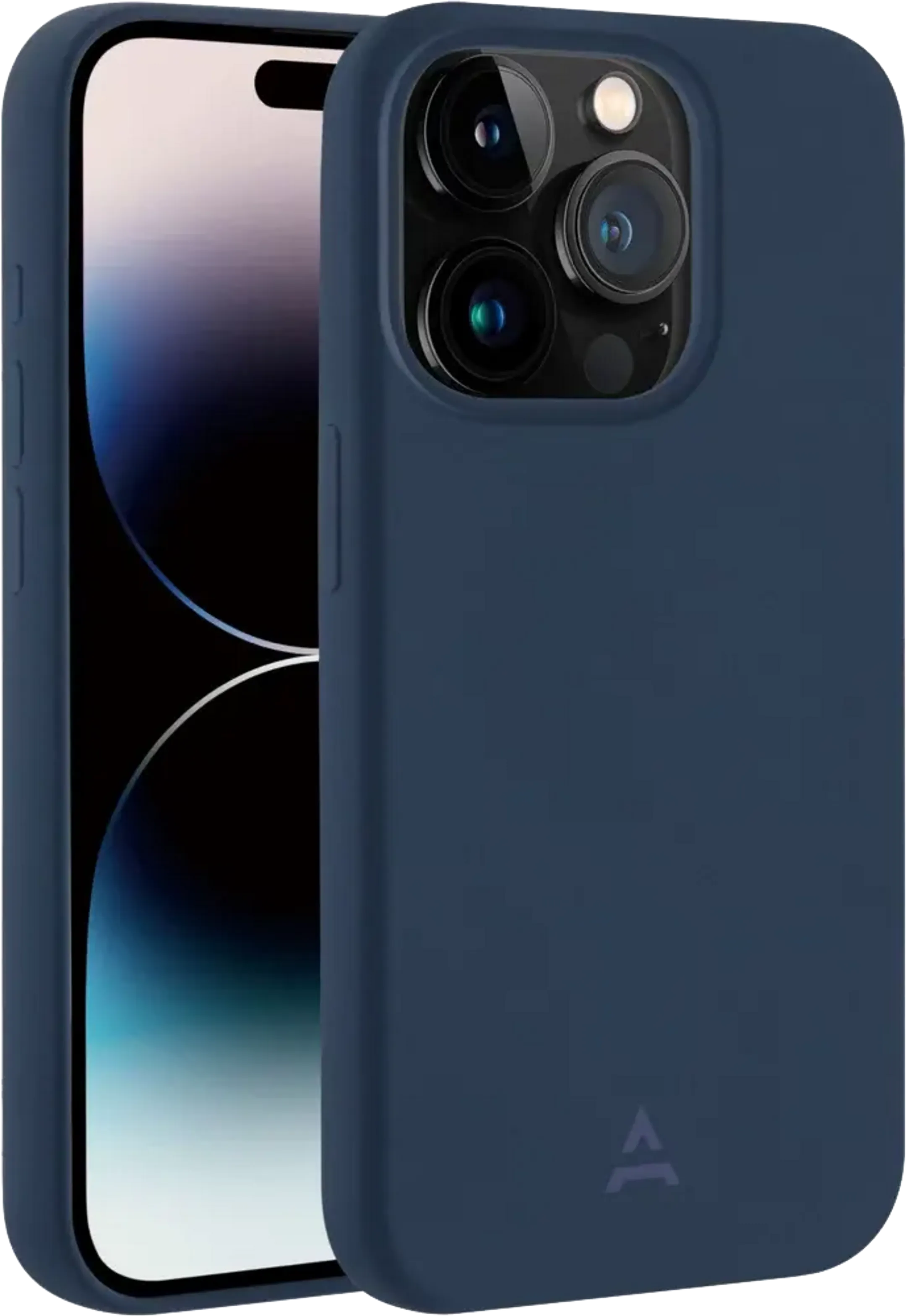 Coque en silicone avec MagSafe pour iPhone 15 Pro - Bleu