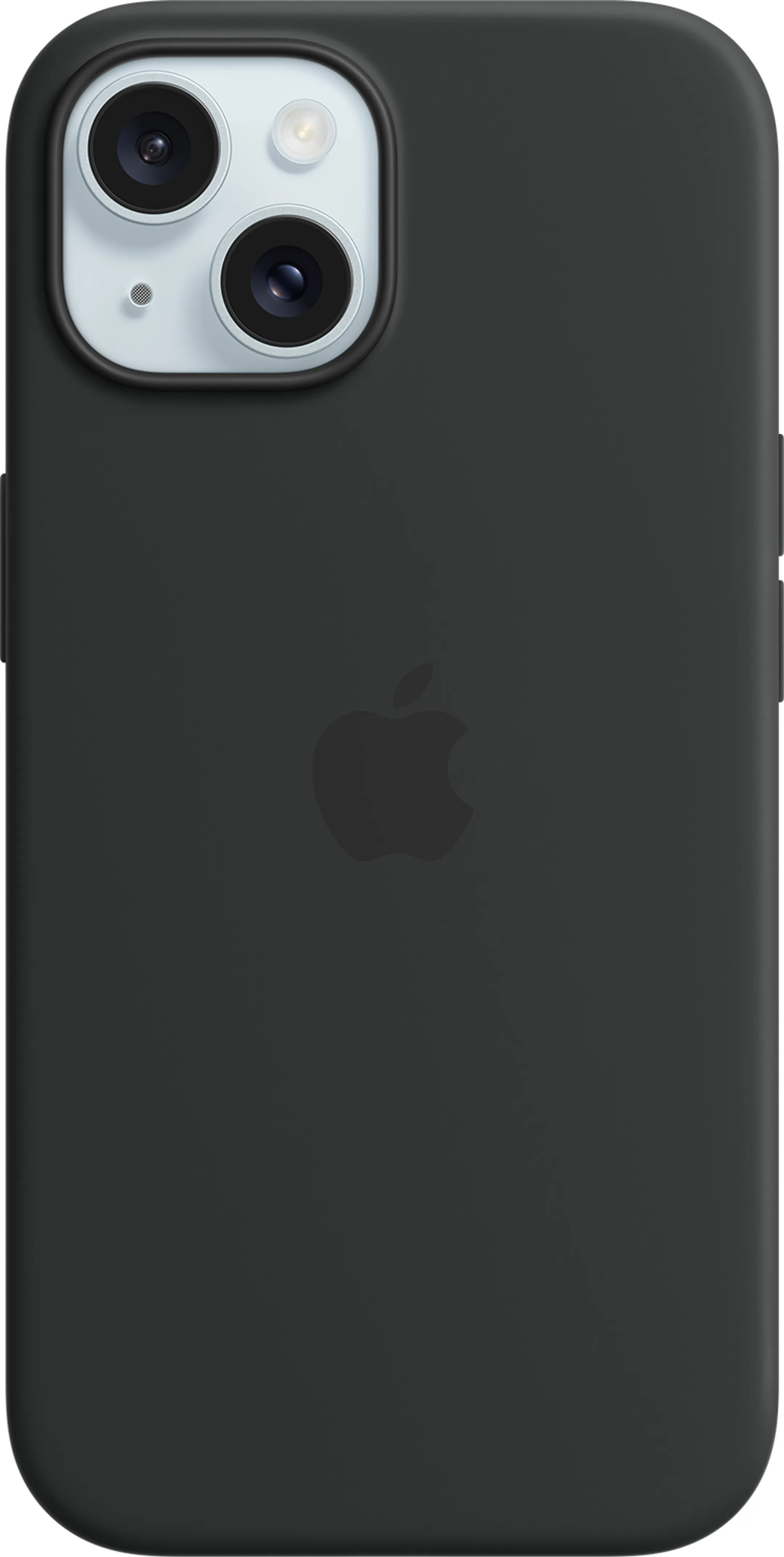 Coque en silicone avec MagSafe pour iPhone 15 - Noir