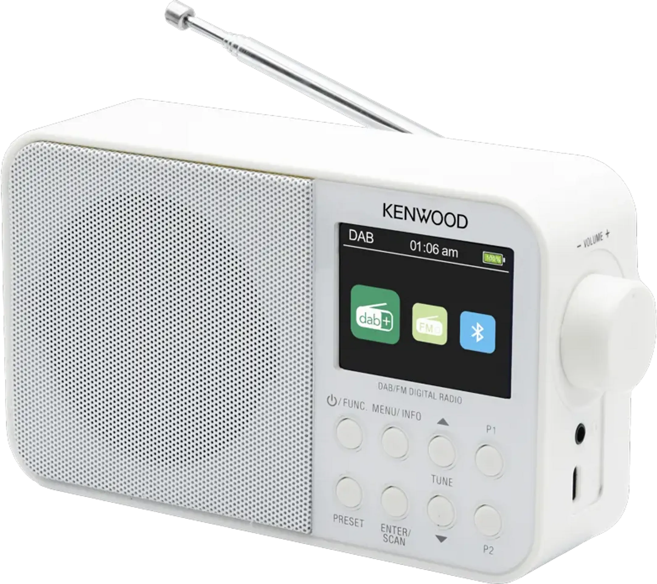 Kenwood Radio portable DAB+ - CR-M30DAB-W - Blanc image