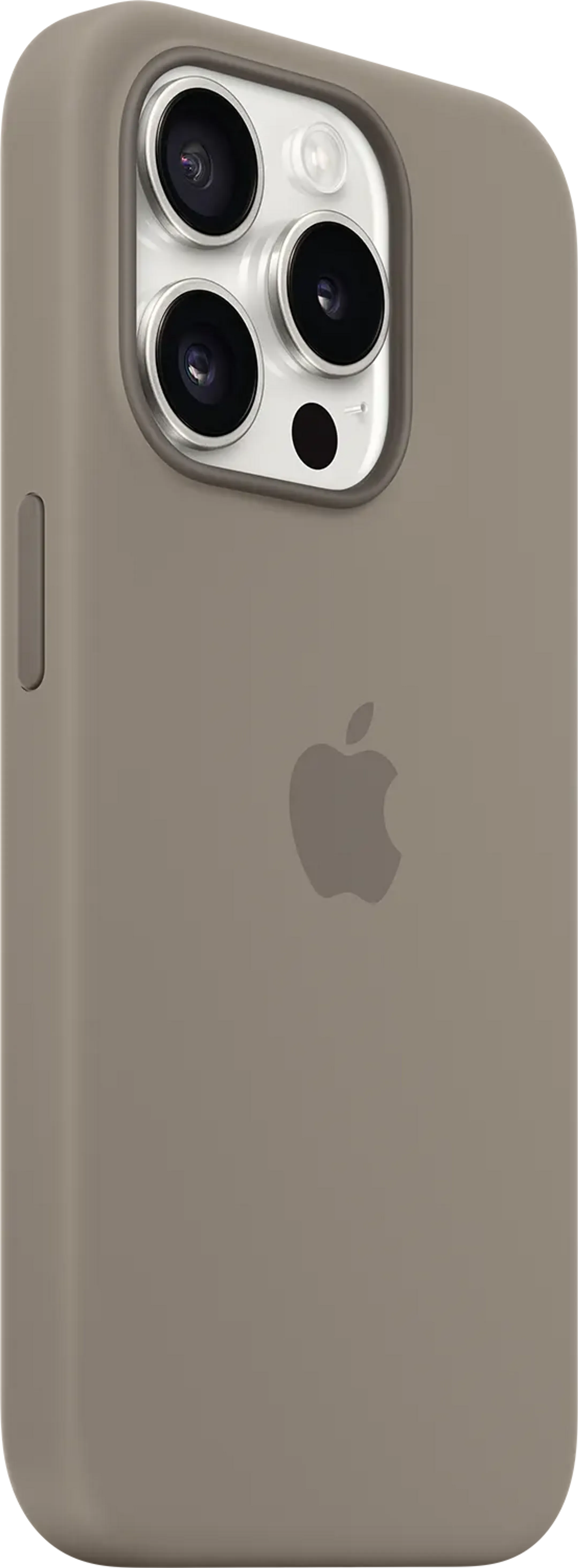 Apple Coque en silicone avec MagSafe pour iPhone 15 Pro - Argile image
