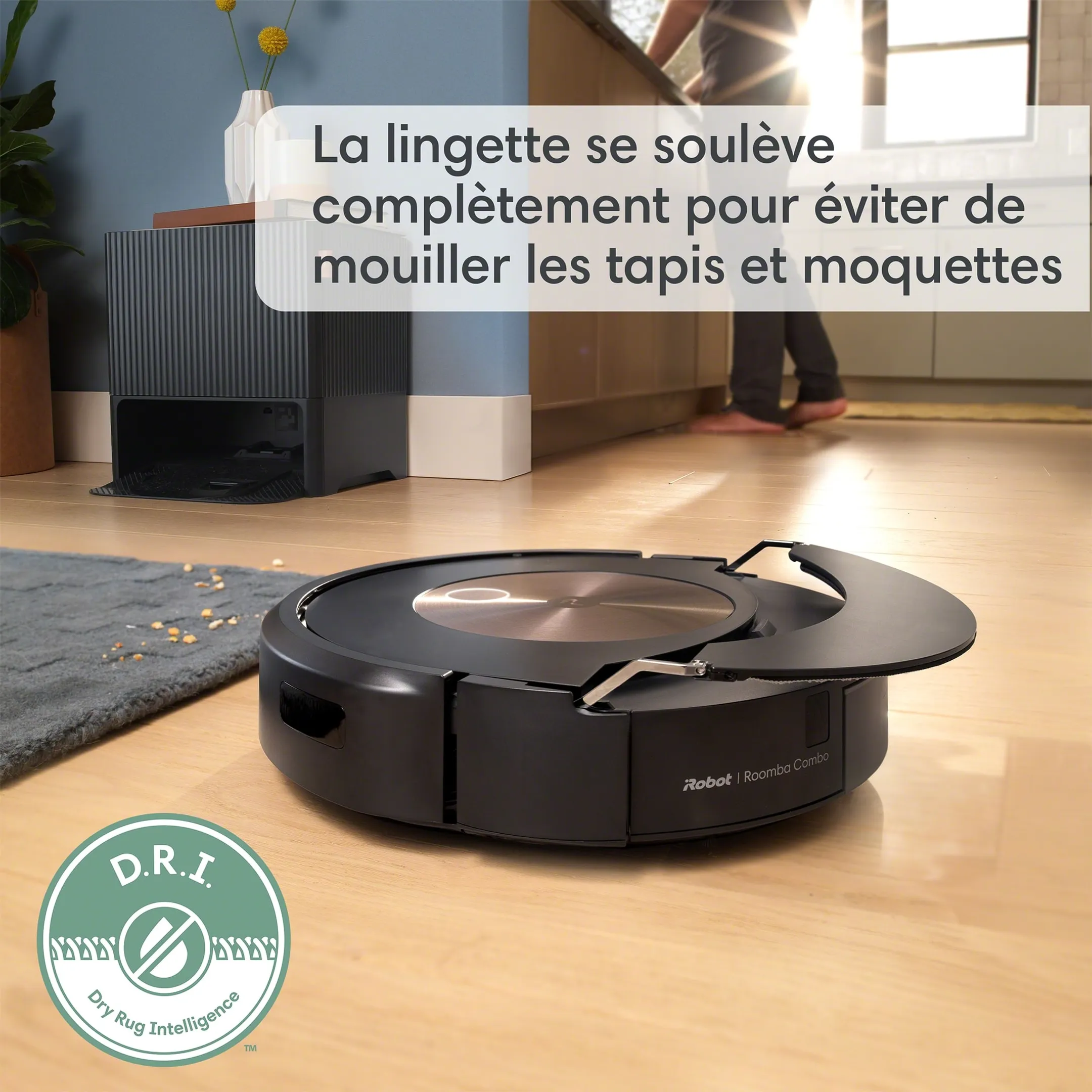 iRobot Aspirateur robot et laveur de sols j9+ Roomba Combo  image