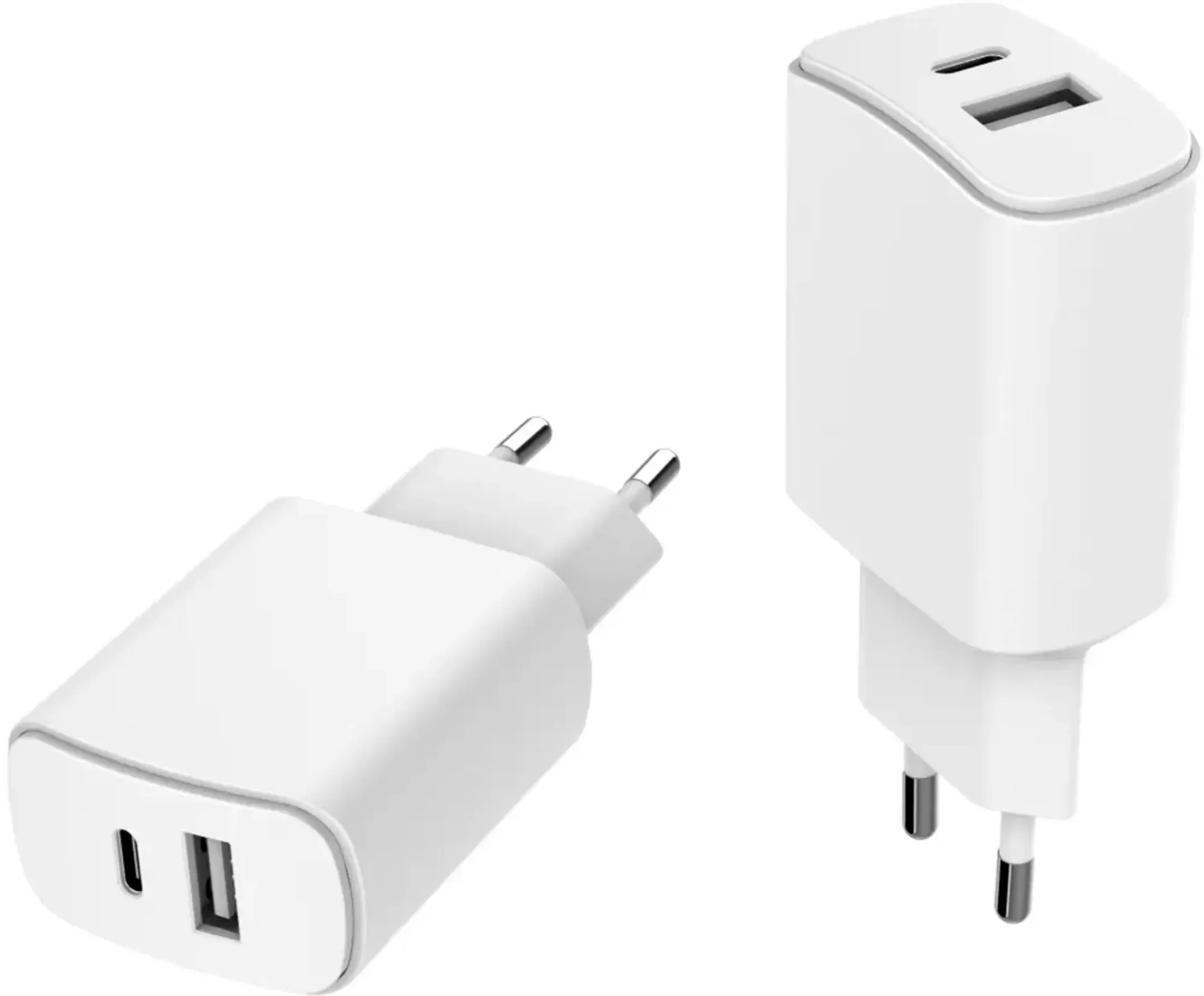 Essentiel-B 20 W netstroomlader USB A en USB C - Wit image
