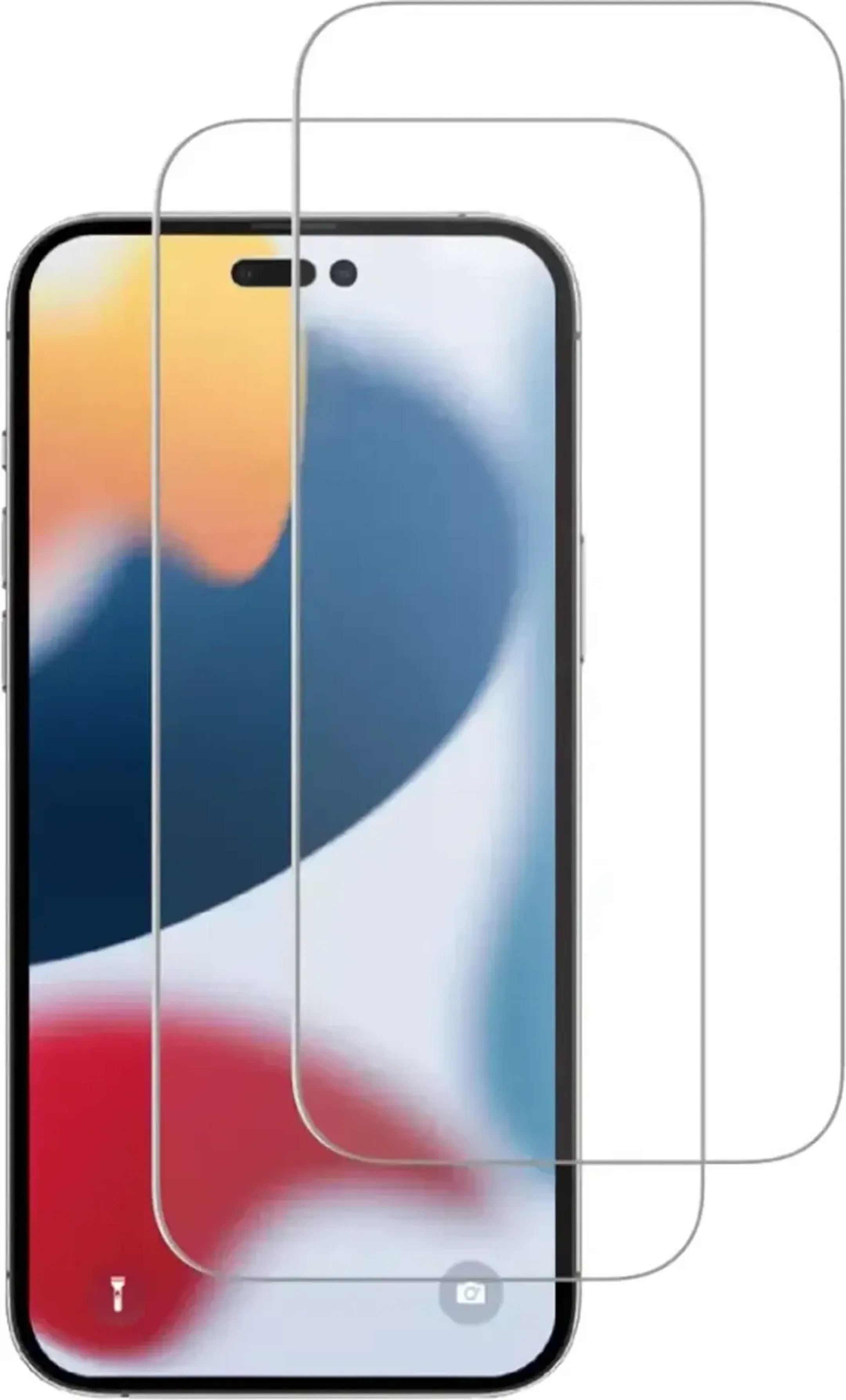 Screenprotector voor iPhone 15 Plus en 15 Pro Max - 2 stuks