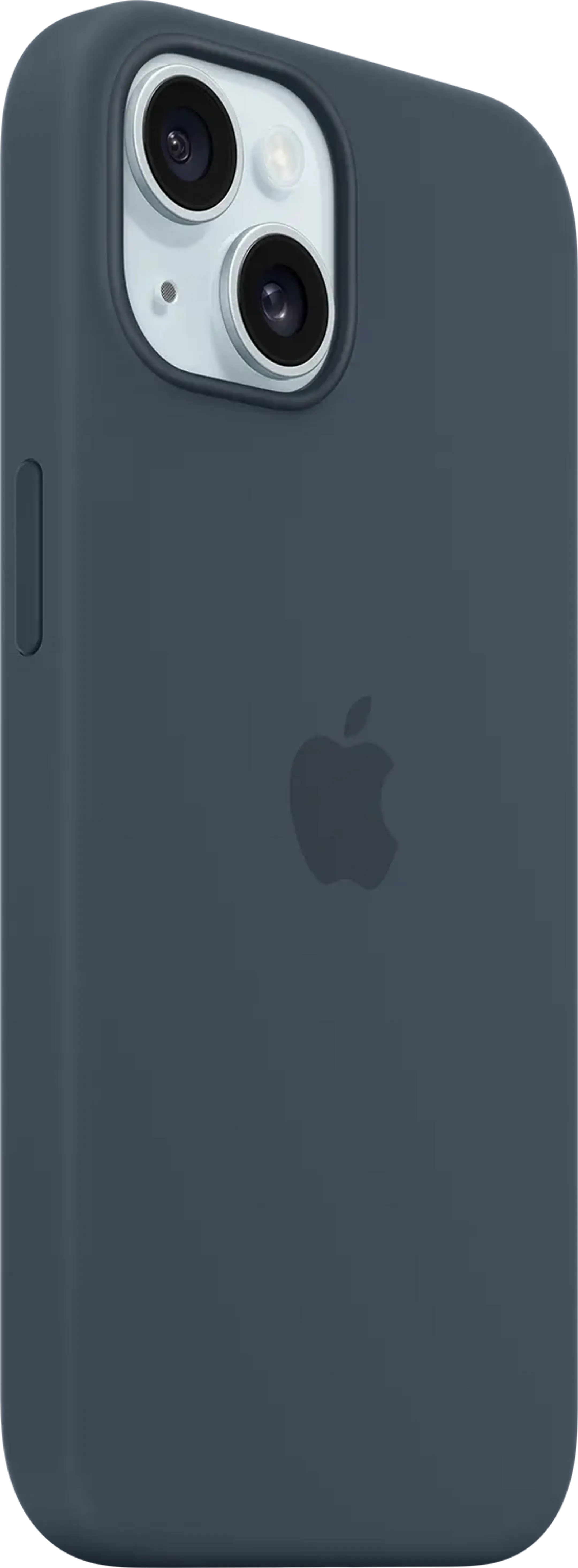 Apple Coque en silicone avec MagSafe pour iPhone 15 - Bleu orage image