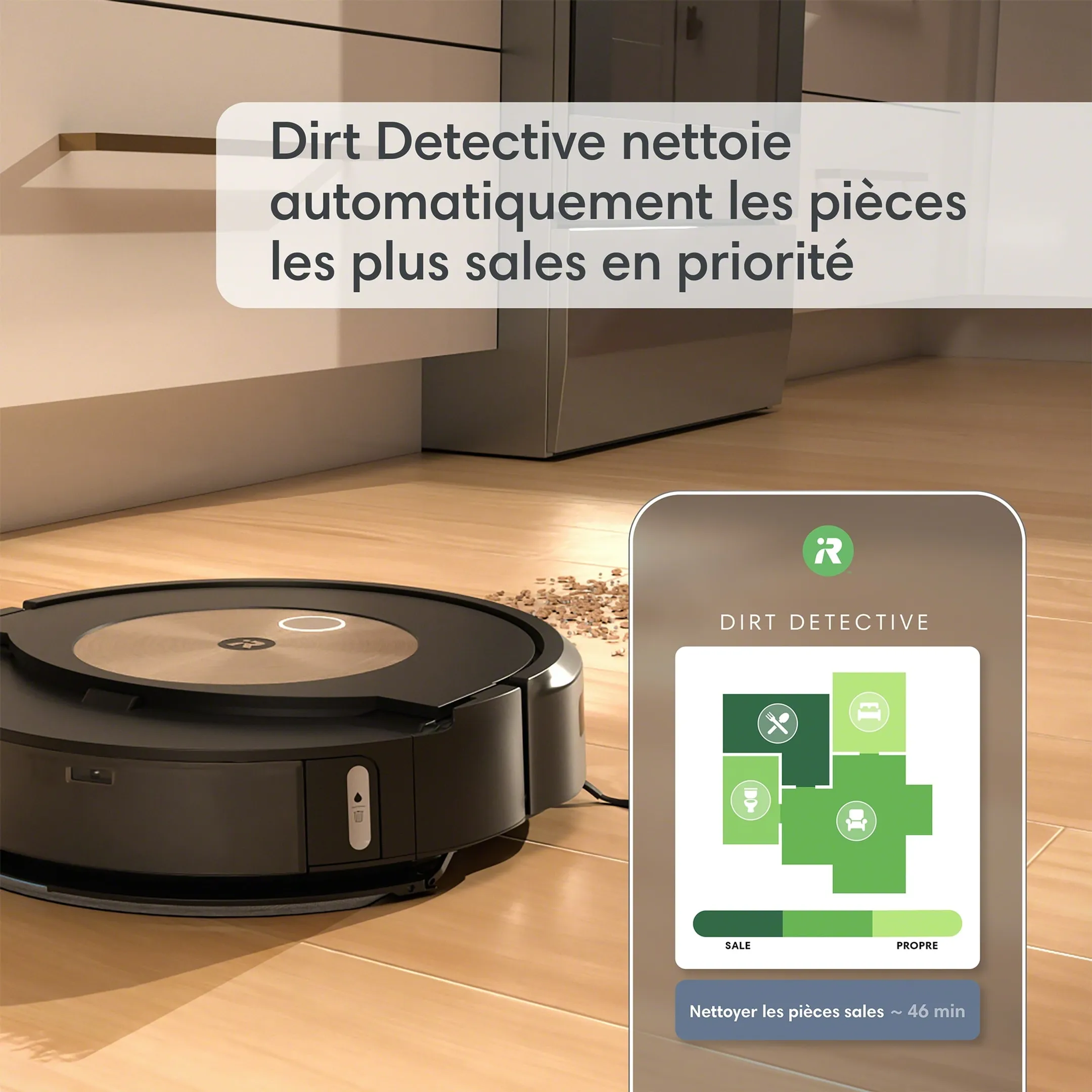 iRobot Aspirateur robot et laveur de sols j9+ Roomba Combo  image