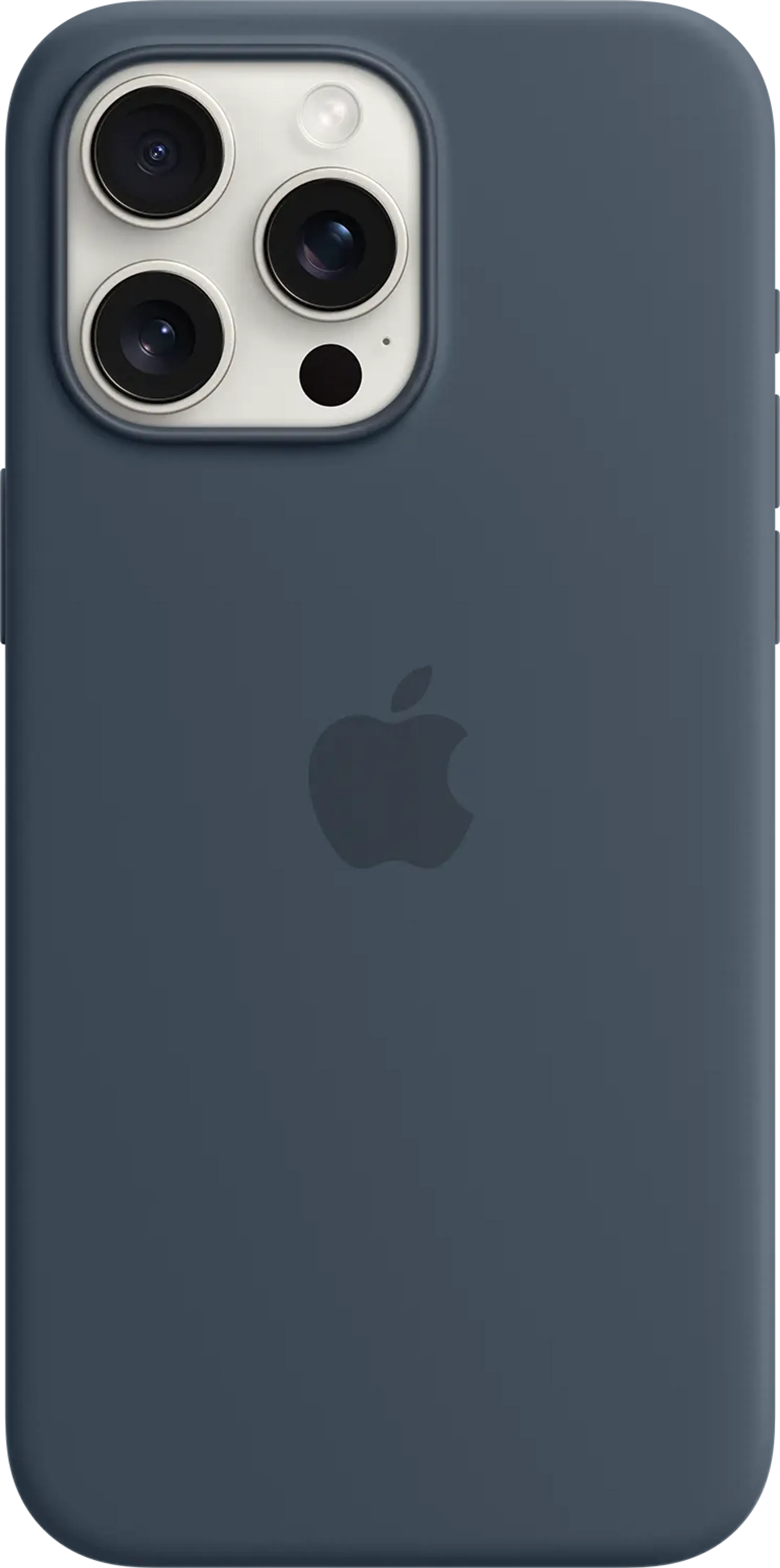 Siliconenhoesje met MagSafe voor iPhone 15 Pro Max - Stormblauw