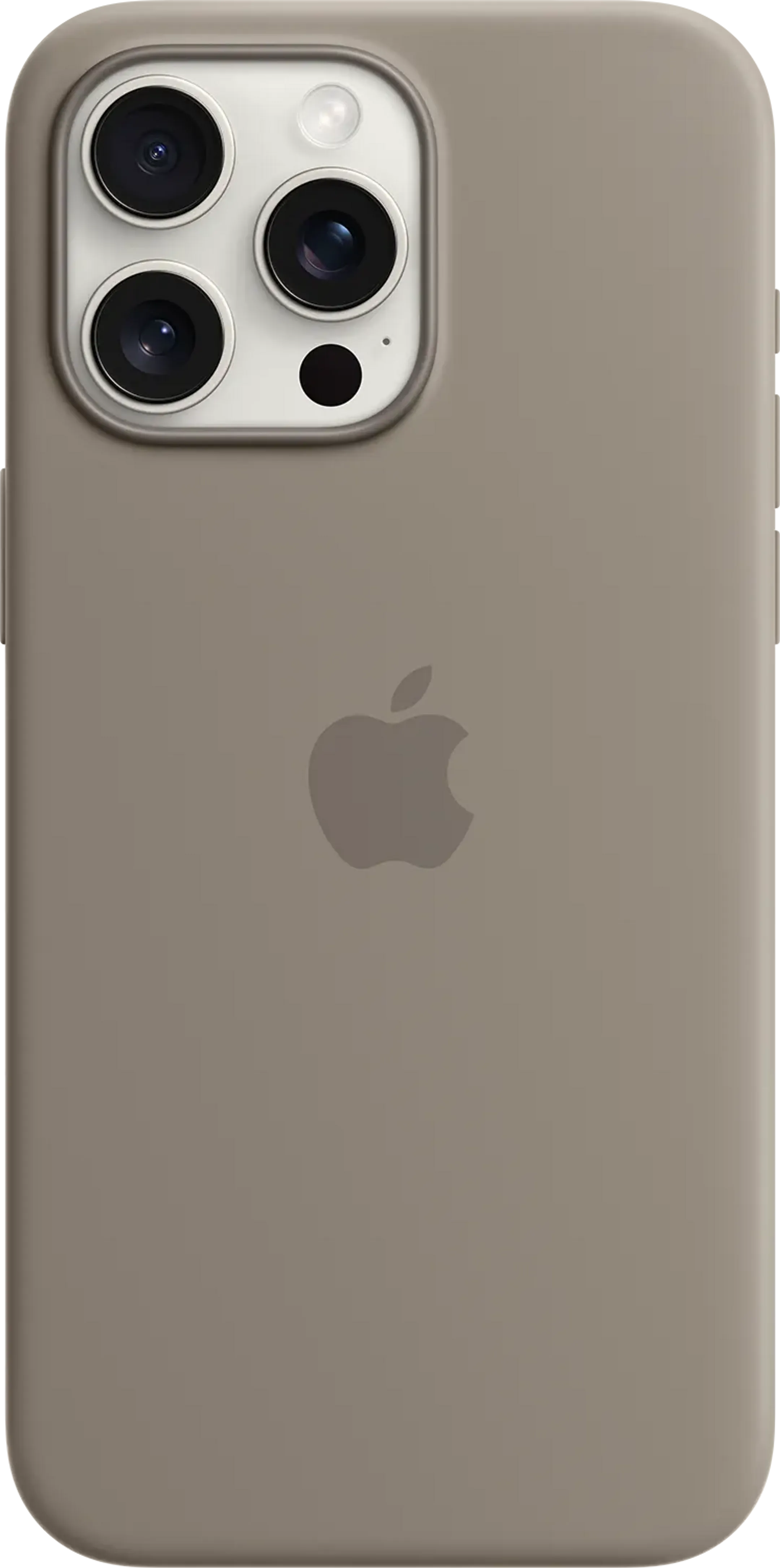Coque en silicone avec MagSafe pour iPhone 15 Pro Max - Argile