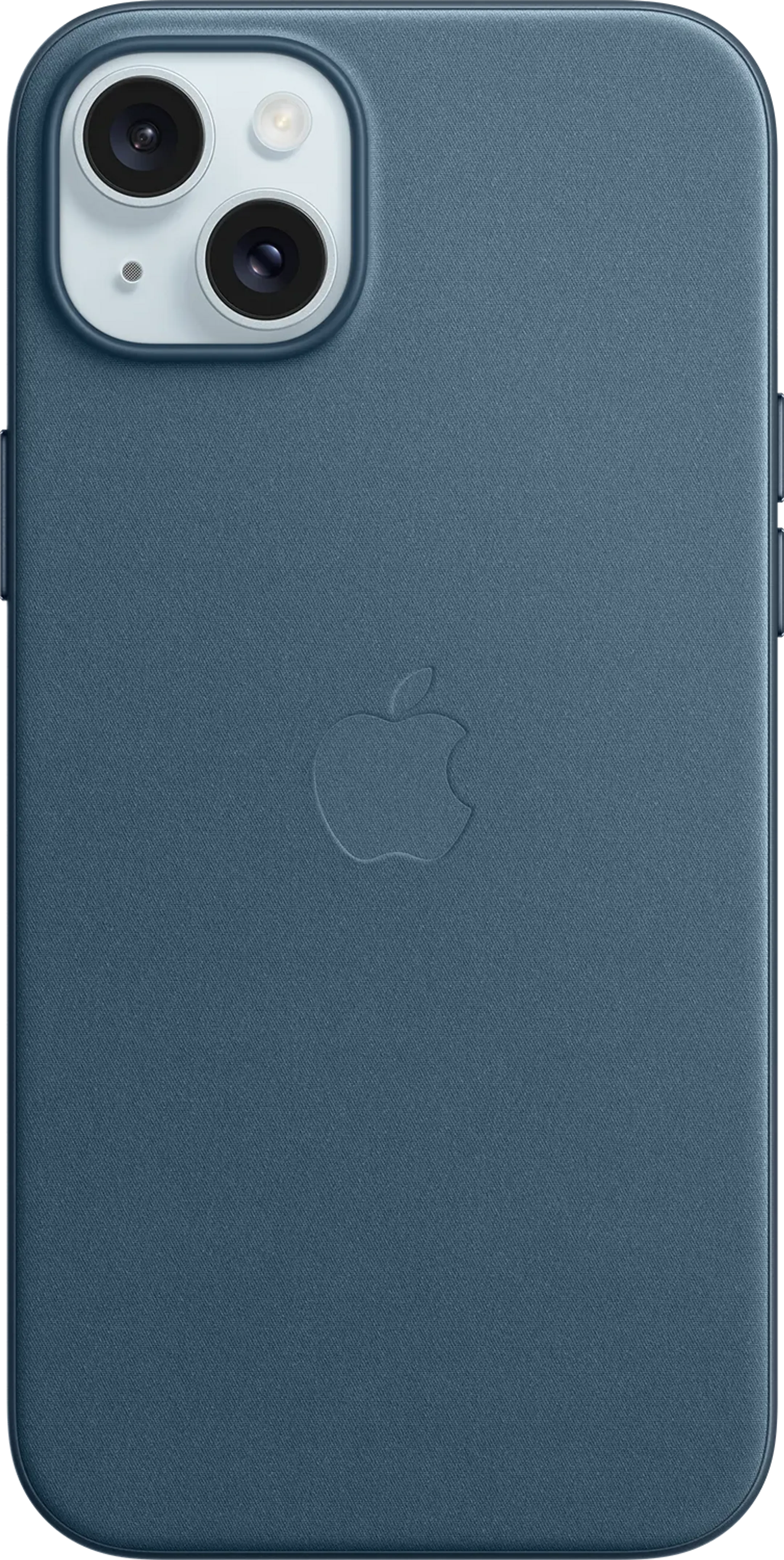 Coque en tissage fin avec MagSafe pour iPhone 15 Plus - Bleu Pacifique