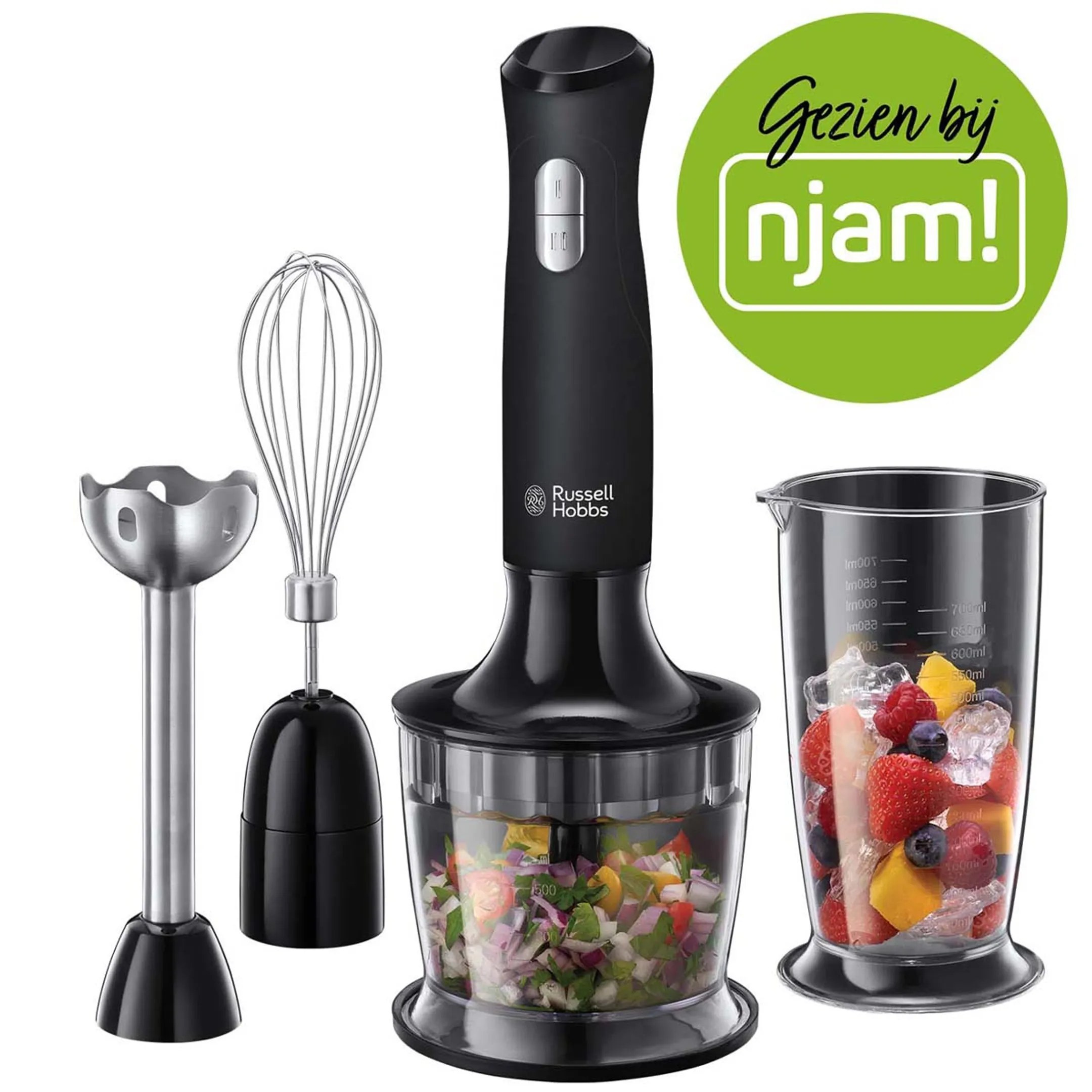 Russell Hobbs Staafmixer Desire Matte Black 3-in-1 24702-56 image