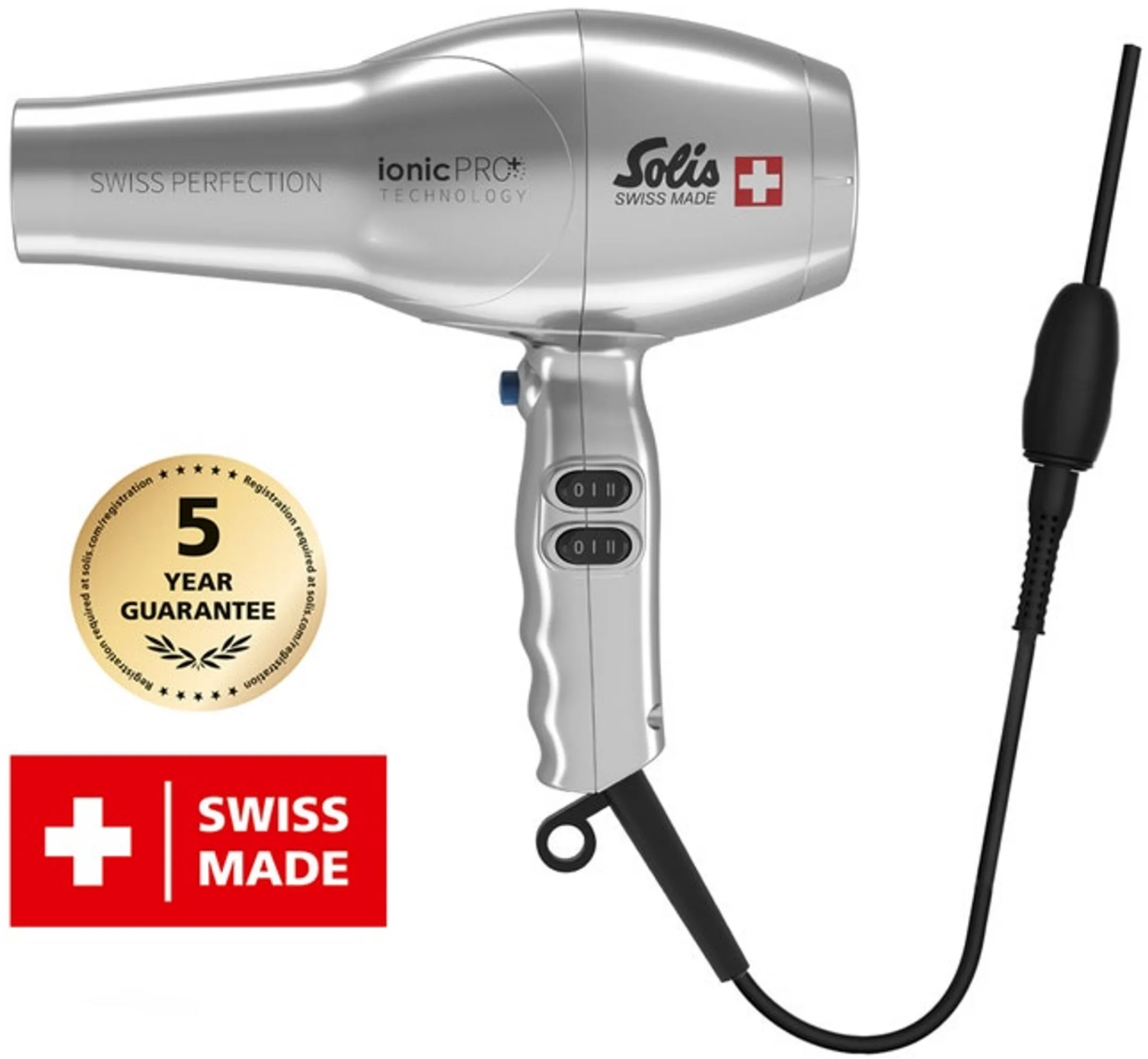 Solis Sèche-cheveux Perfection 360° IonicPro - Argent image