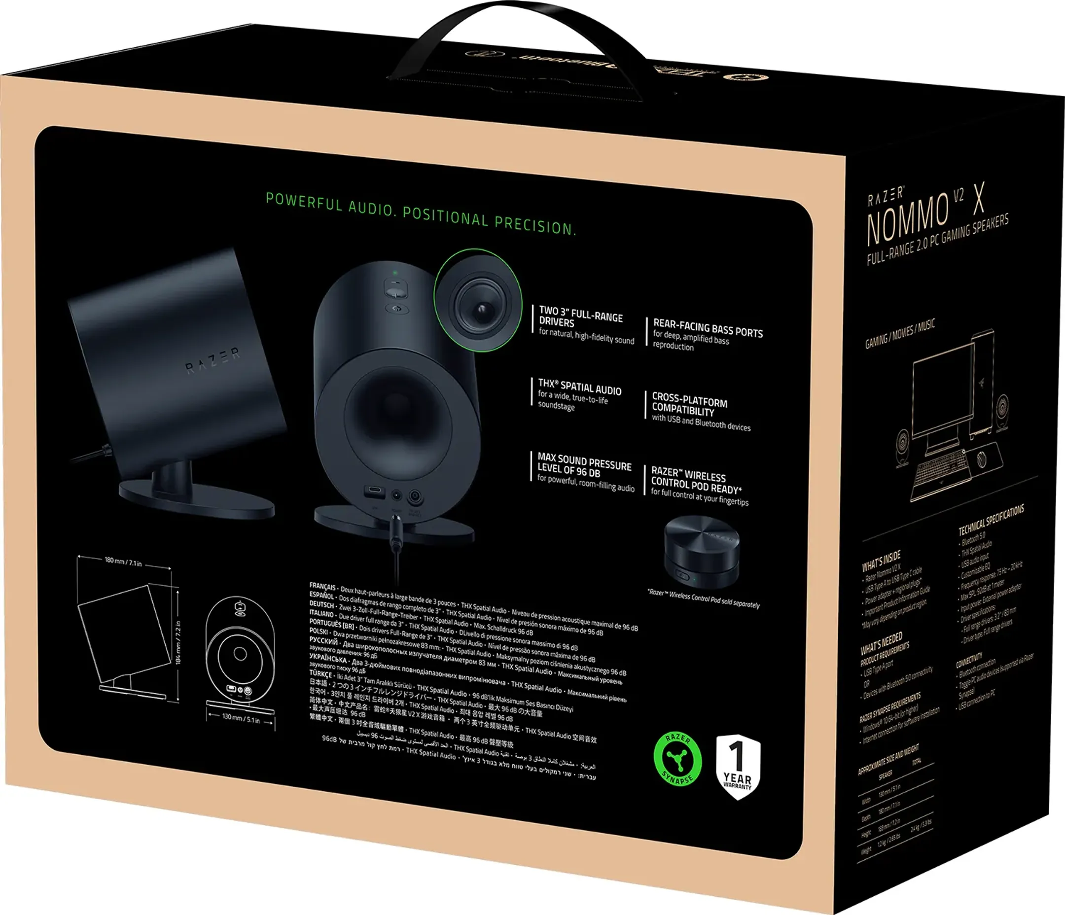 Razer Enceinte NOMMO V2 X - Noir image