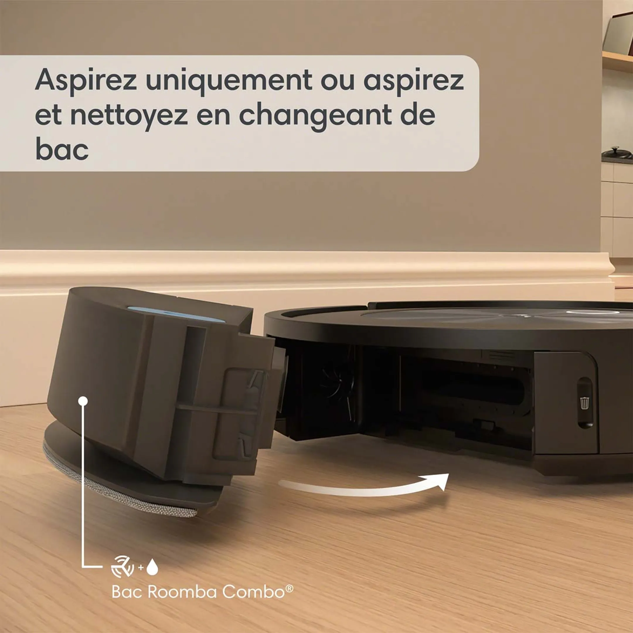 iRobot Aspirateur robot et laveur de sols J5 Roomba Combo J5178 image
