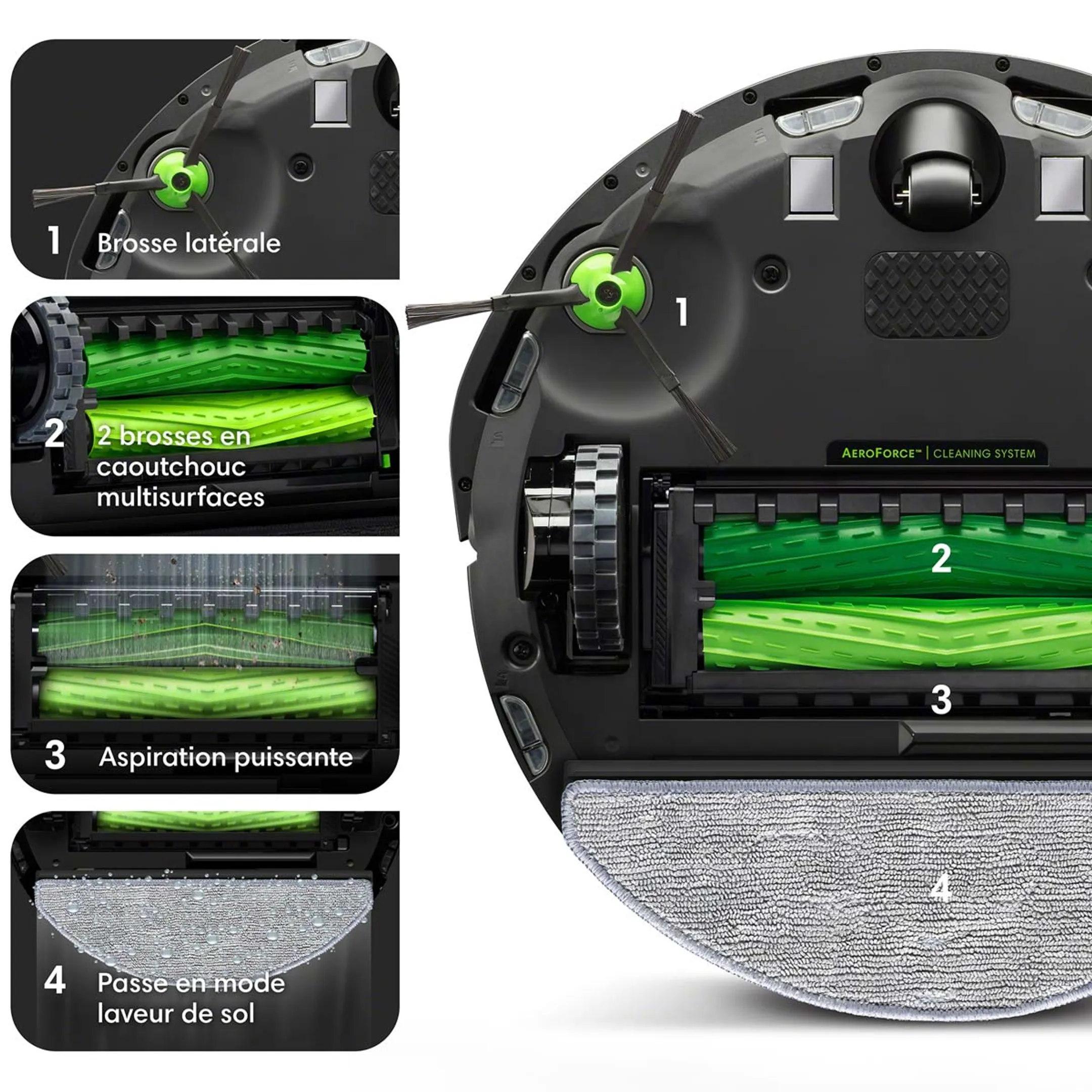Aspirateur robot et laveur de sols j5+ Roomba Combo J5578