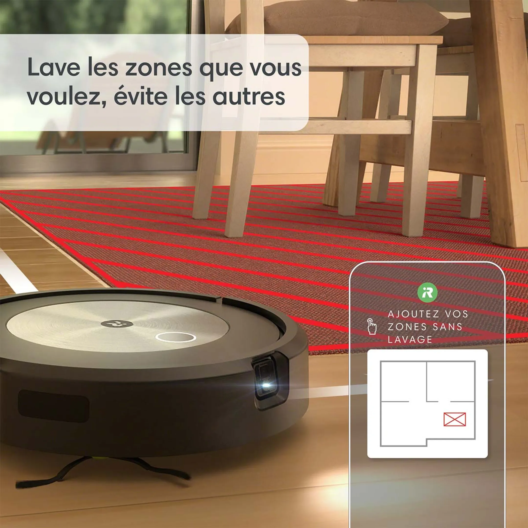 Aspirateur robot et laveur de sols j5+ Roomba Combo J5578