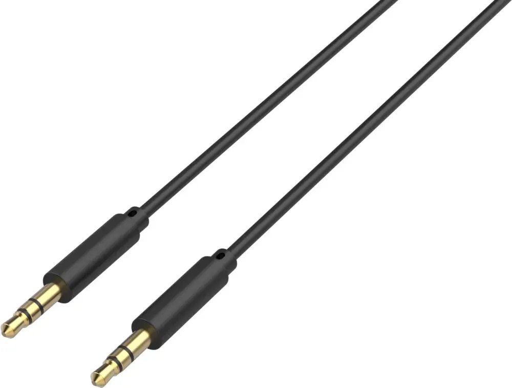 Câble Audio Jack ESSENTIELB 1 Mètre - 3.5mm Mâle/mâle - Blanc - Neuf Sous Blister