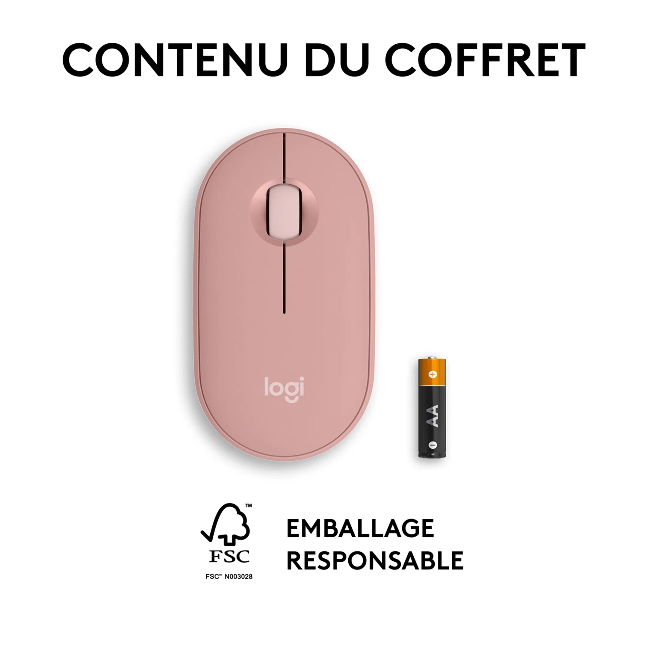 Logitech Pebble Mouse 2 M350s - Rose image