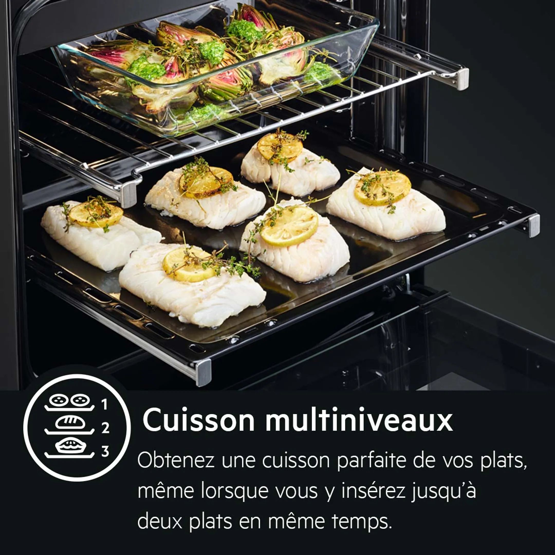 AEG Cuisinière CIB6646ABM SteamBake image