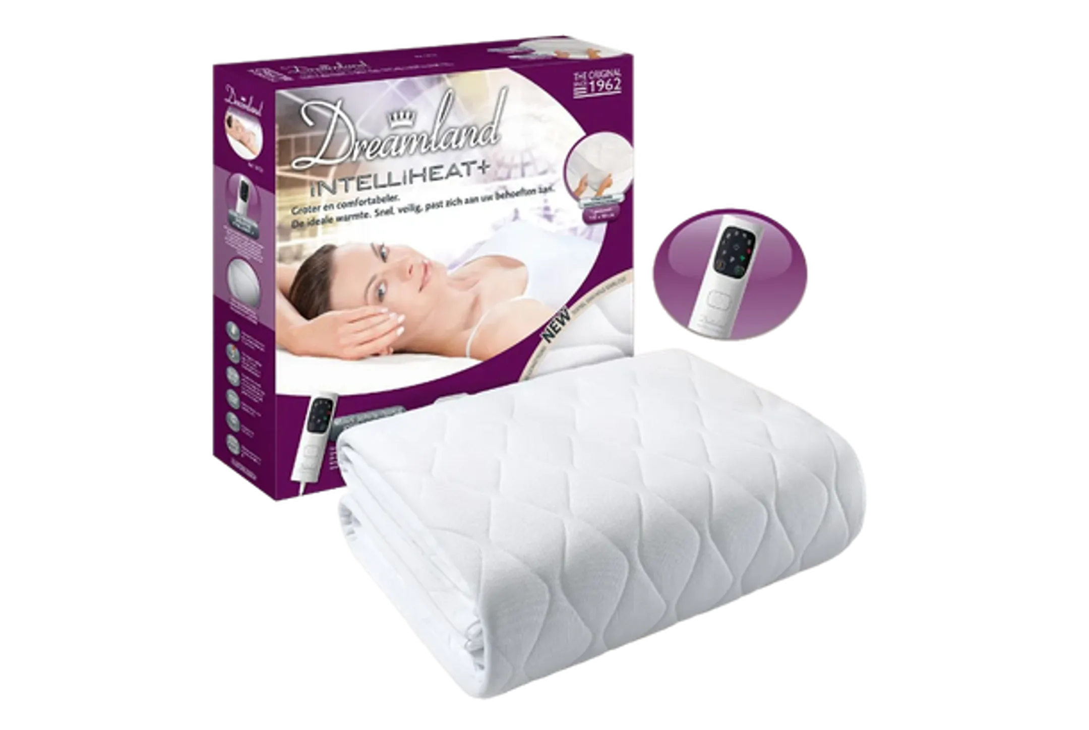 Hypoallergene verwarmde Matrastopper SINGLE met 1 Schakelaar