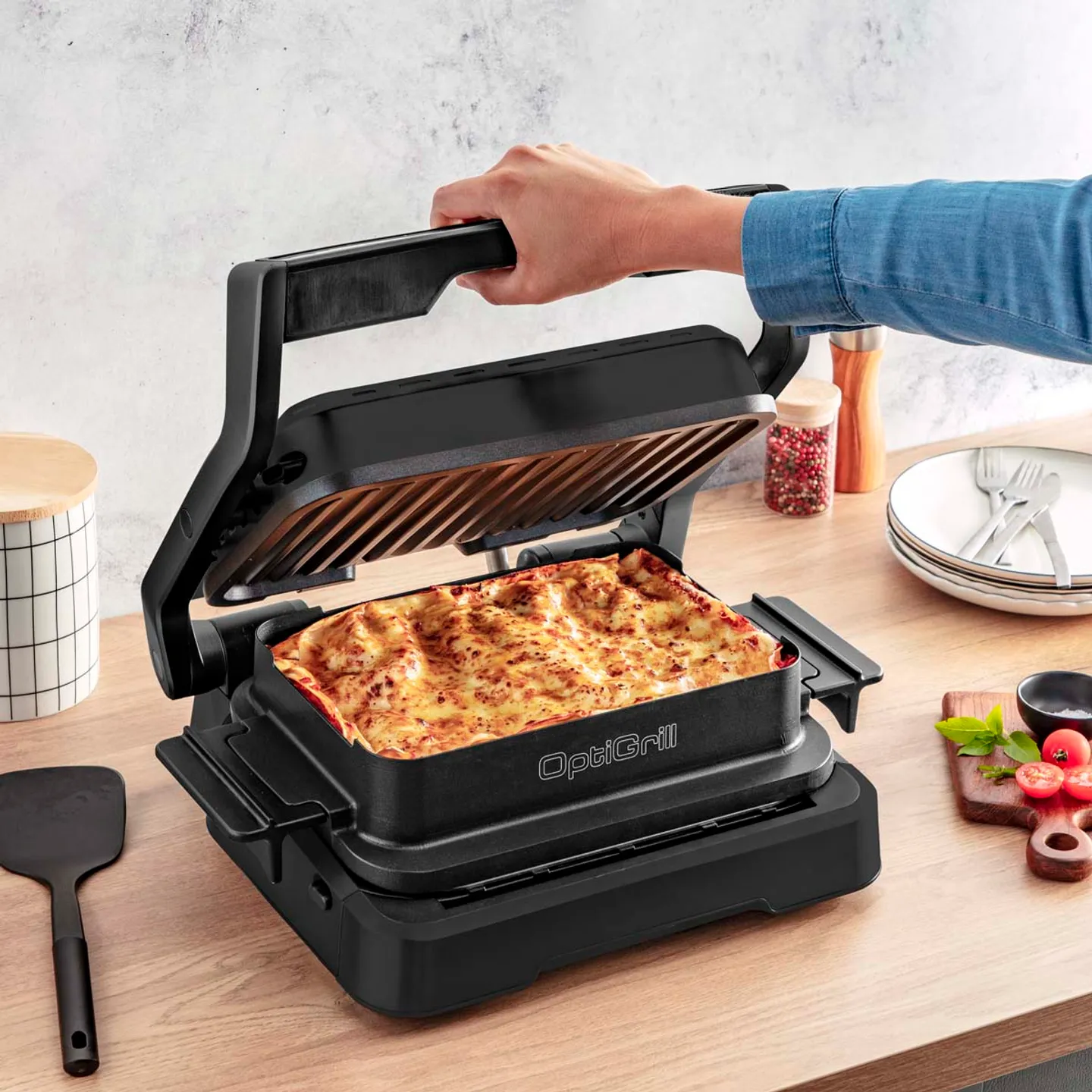Tefal Grill OptiGrill 2 en 1 GC772810 | Livré demain - Krëfel