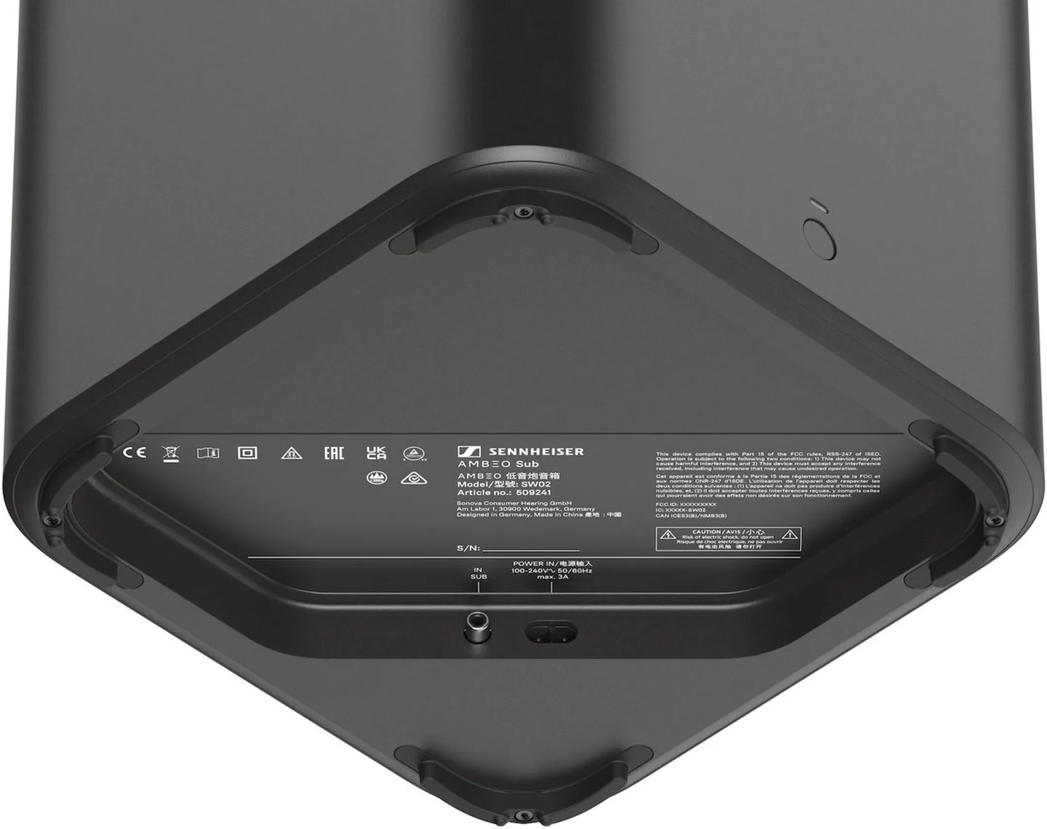 Sennheiser Caisson de Basse AMBEO Sub image