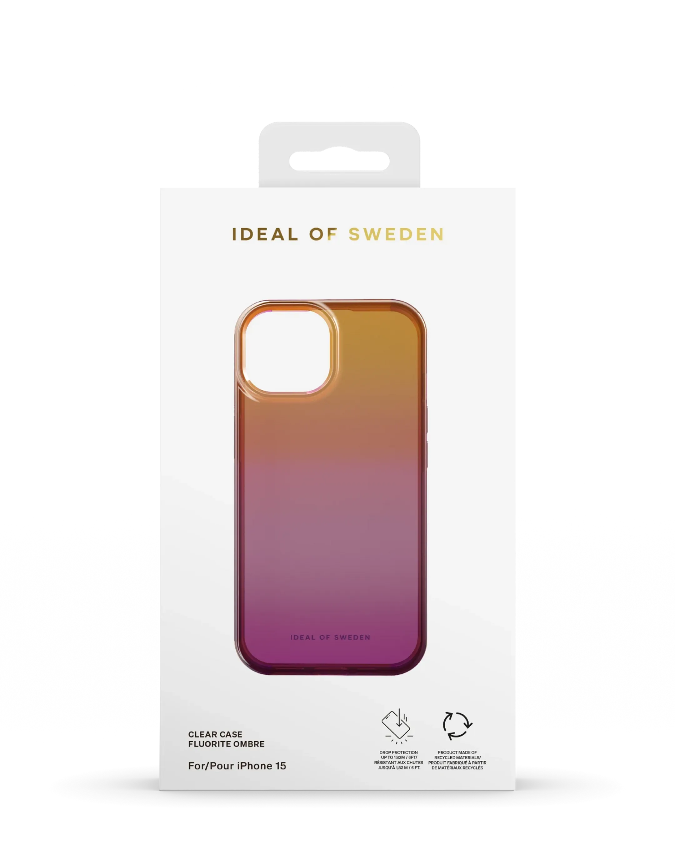 iDeal of Sweden Backcover voor iPhone 13/14/15 - Vibrant Ombre Clear image