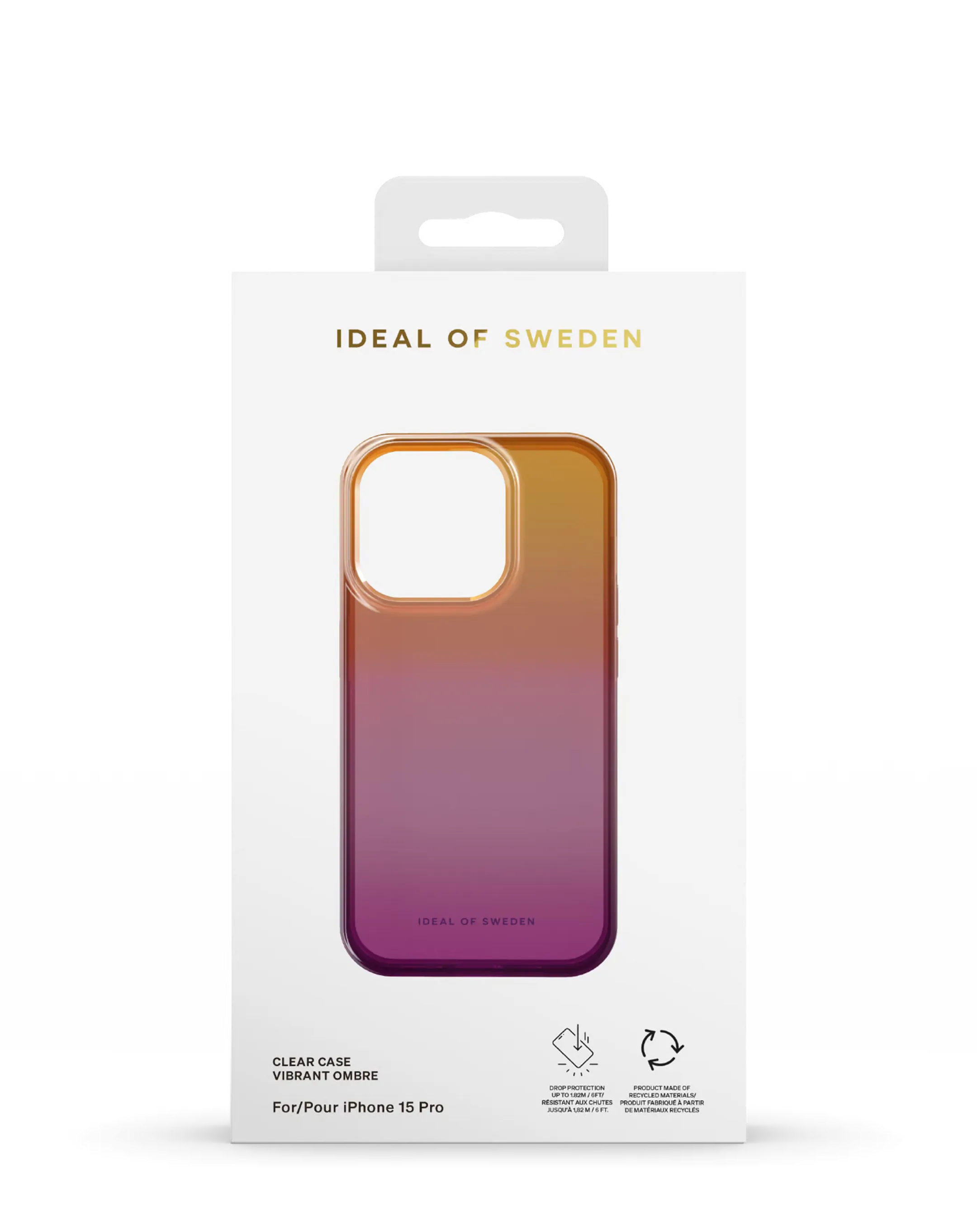 Backcover voor iPhone 15 Pro - Vibrant Omber Clear