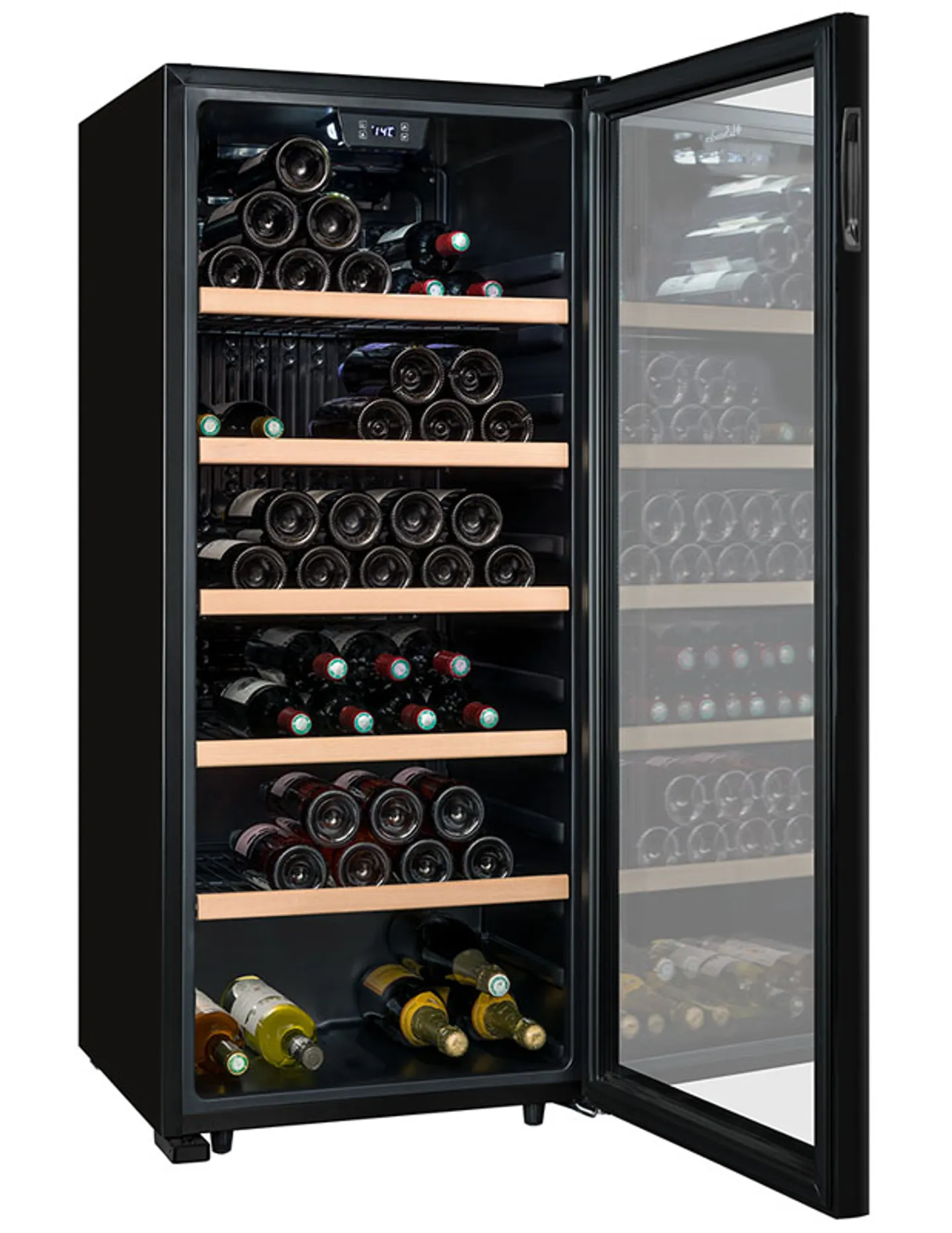 La Sommelière Cave à vin SLS117BLACK 121 bouteilles Noir Livré