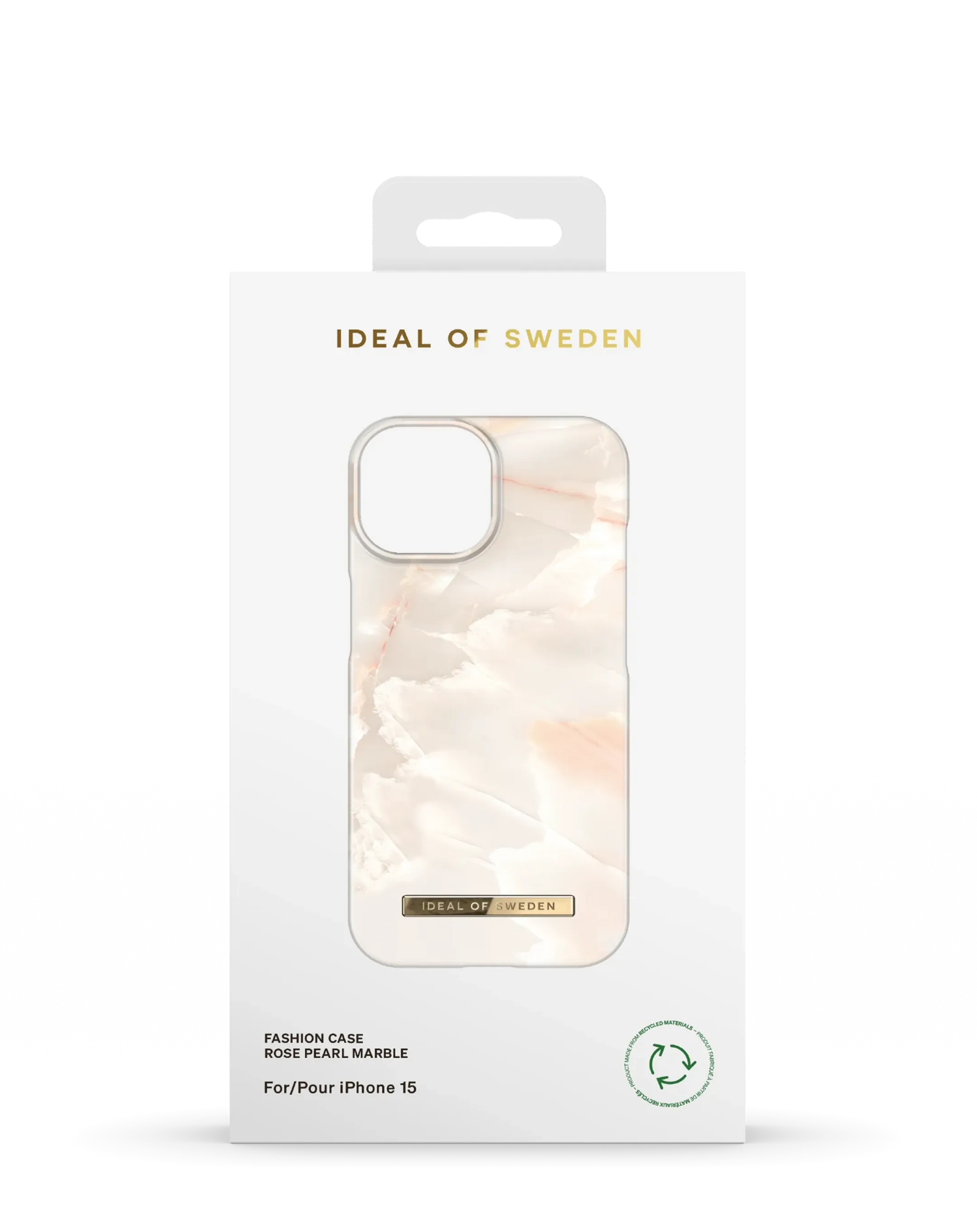 Backcover voor iPhone 15 - Rose Pearl Marble